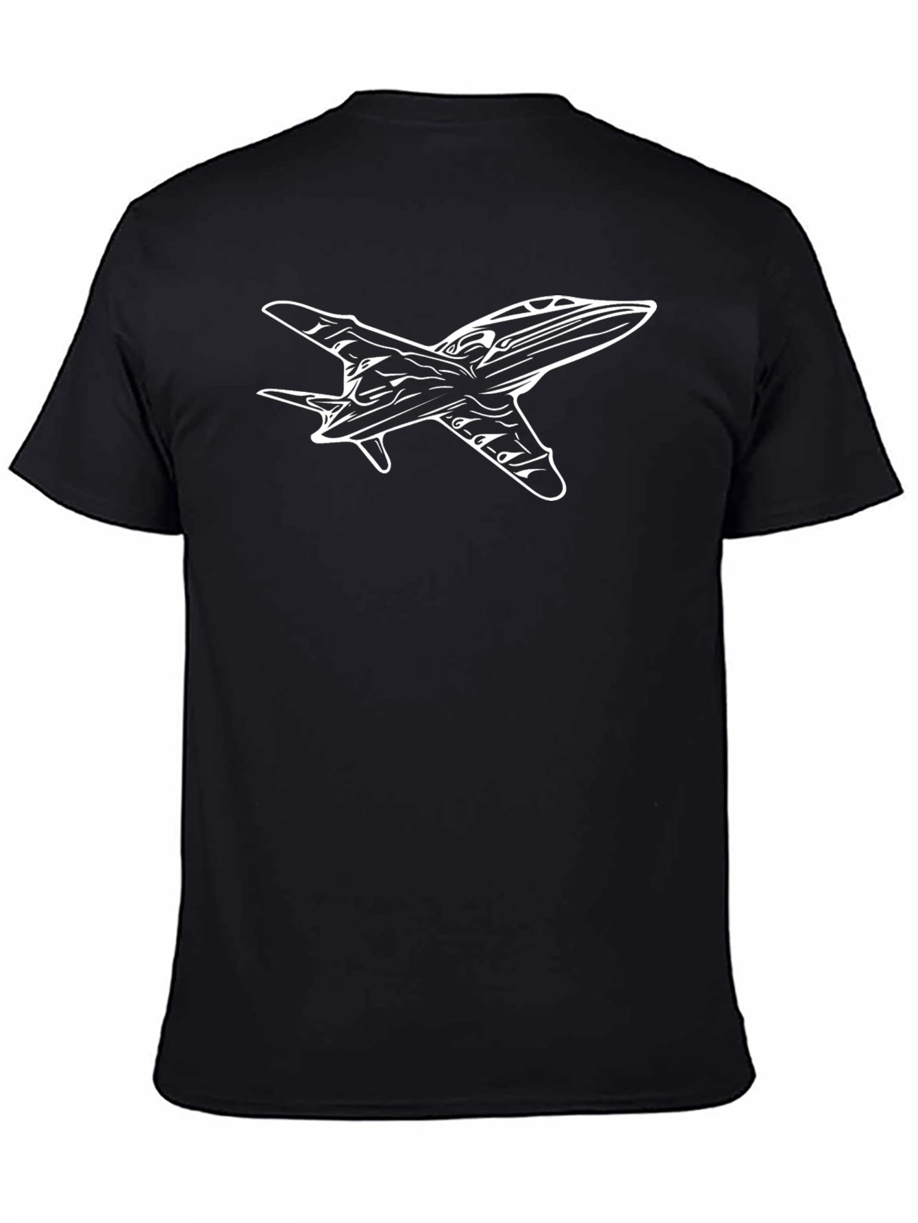 Jet Fighter Graphic Black Tee