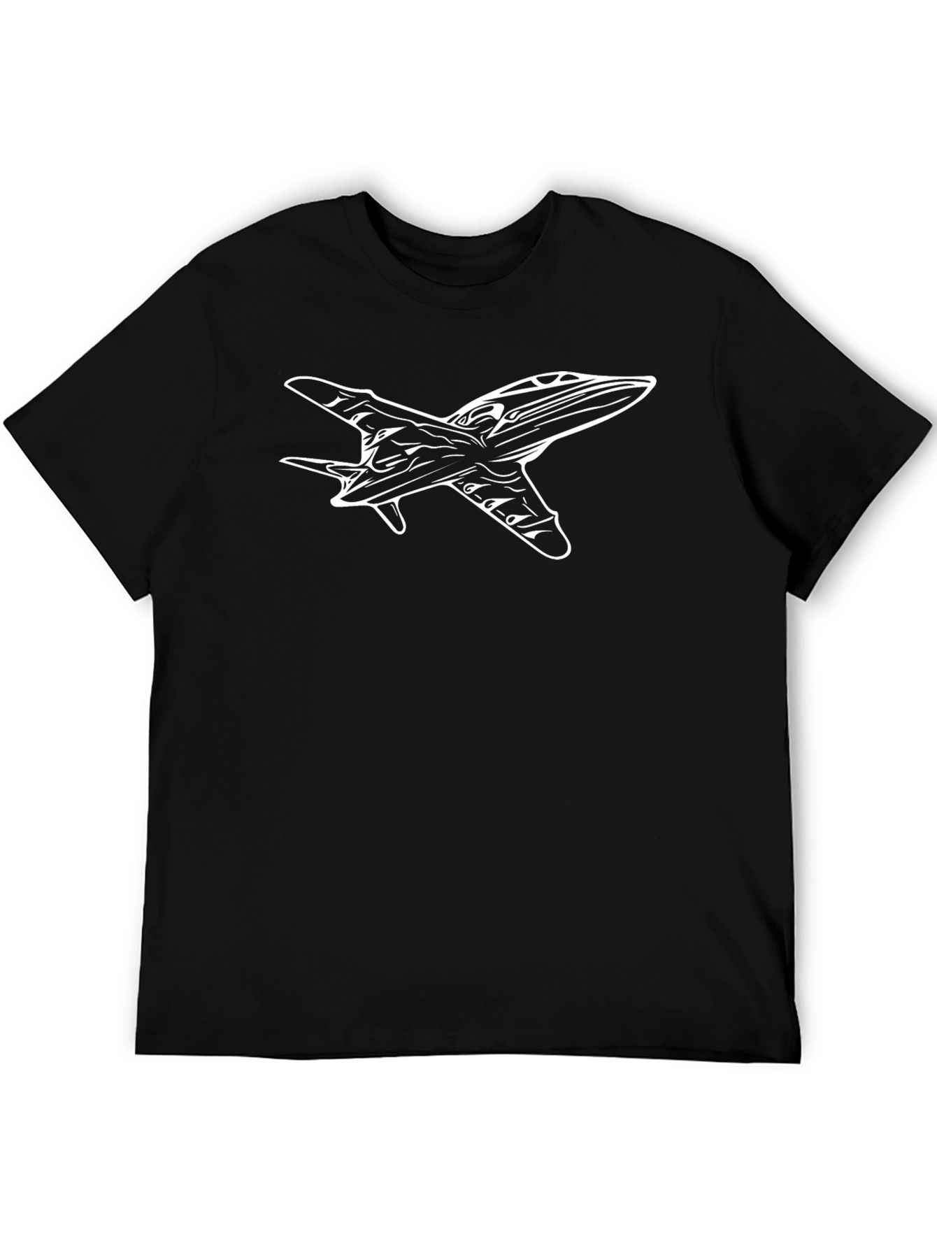 Jet Fighter Graphic Black Tee