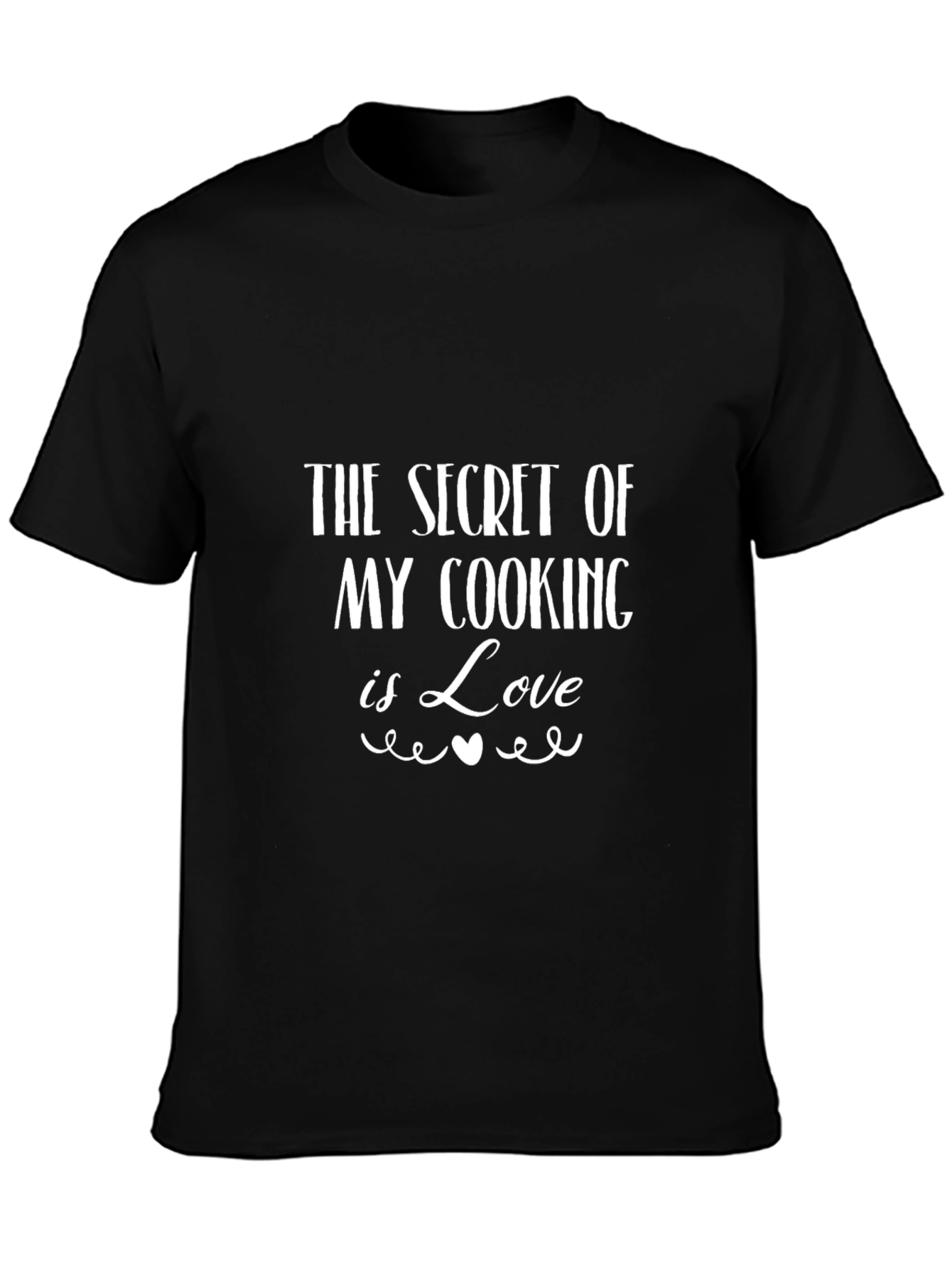 Secret Cooking Love T-Shirt - Black