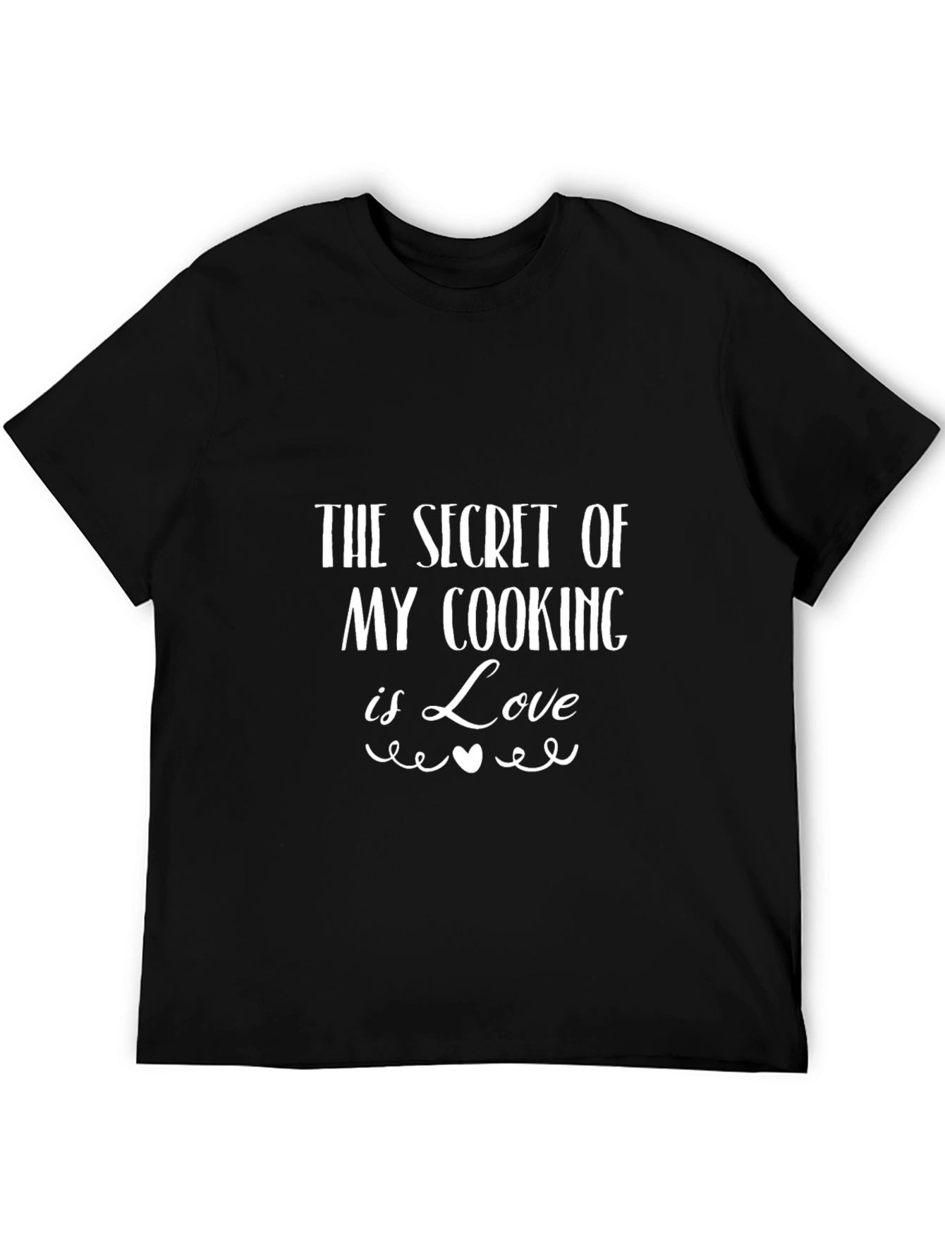 Secret Cooking Love T-Shirt - Black