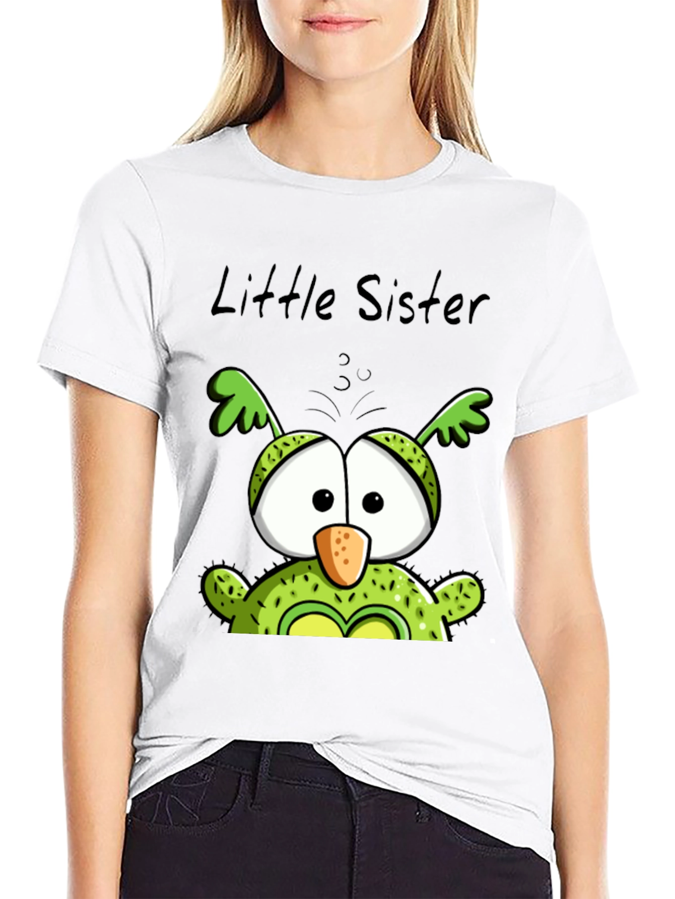 Little Sister Owl T-Shirt - Cute Family Tee