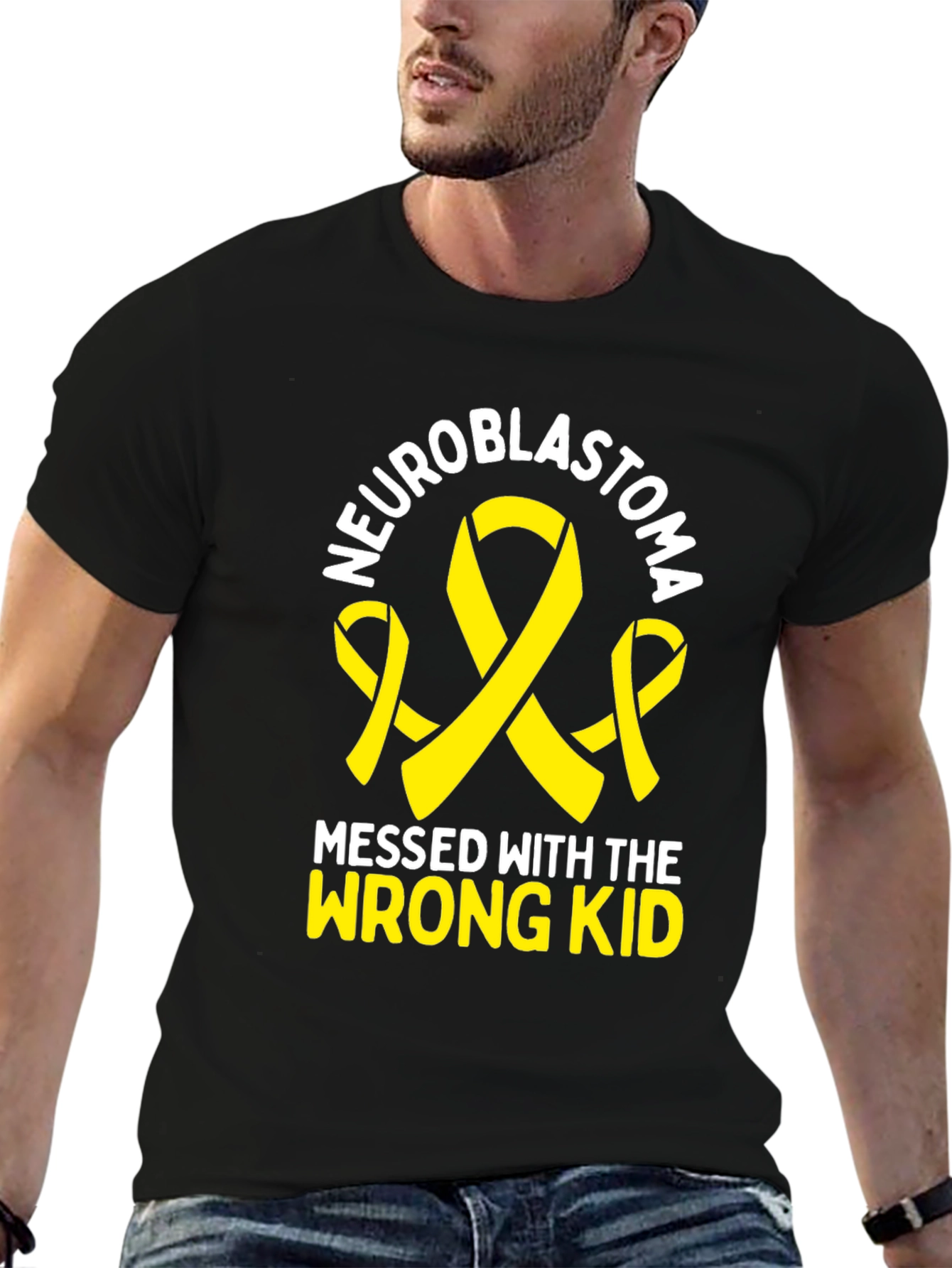 Neuroblastoma Awareness T-Shirt - Messed with Wrong Kid
