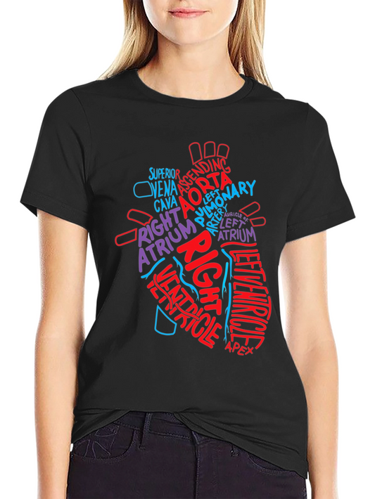 Anatomy Heart T-Shirt - Medical Science Tee