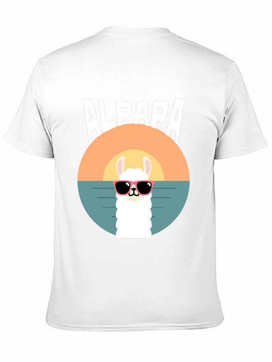 Alpaca Sunset T-Shirt - Cool Graphic Tee