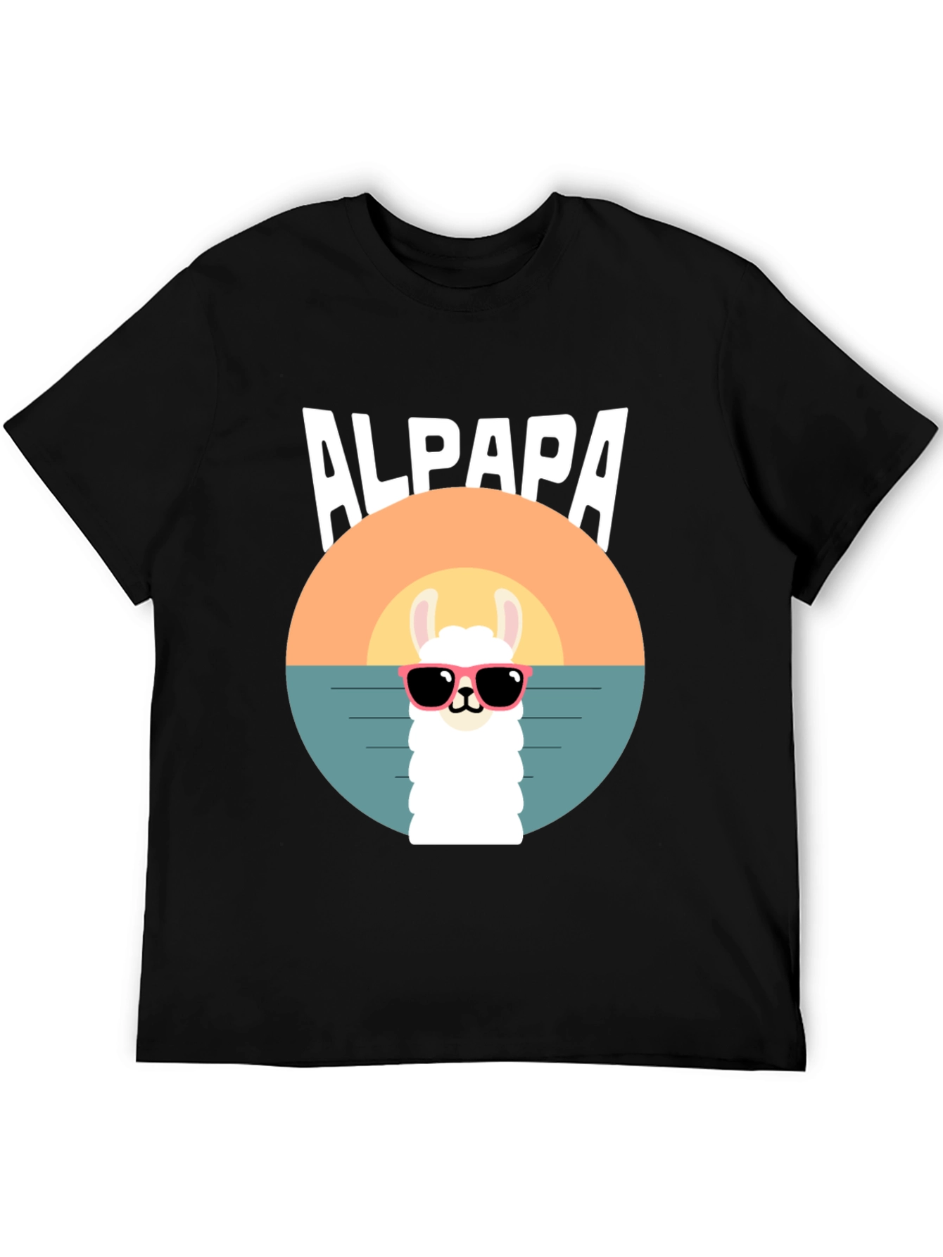 Alpaca Sunset T-Shirt - Cool Graphic Tee