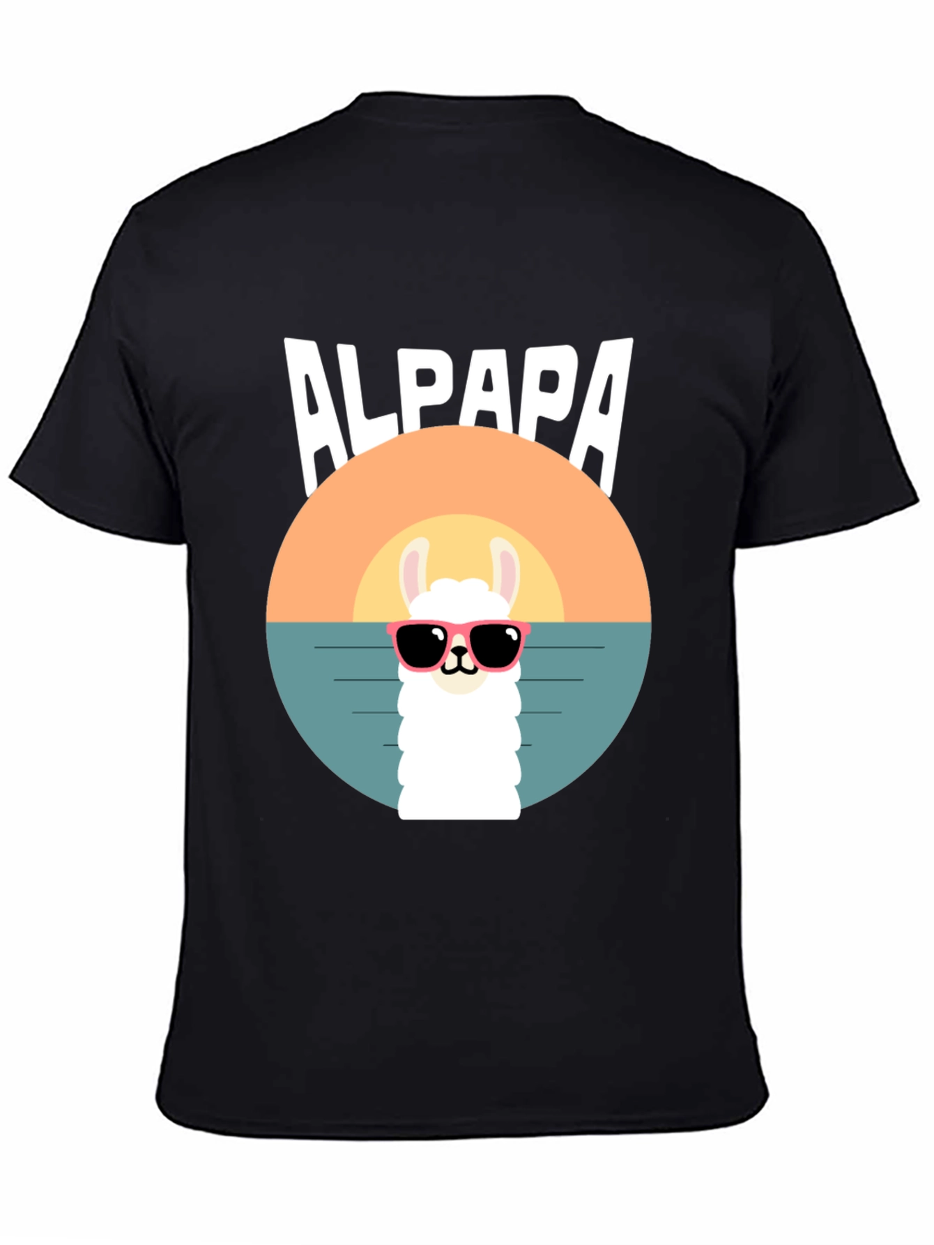 Alpaca Sunset T-Shirt - Cool Graphic Tee