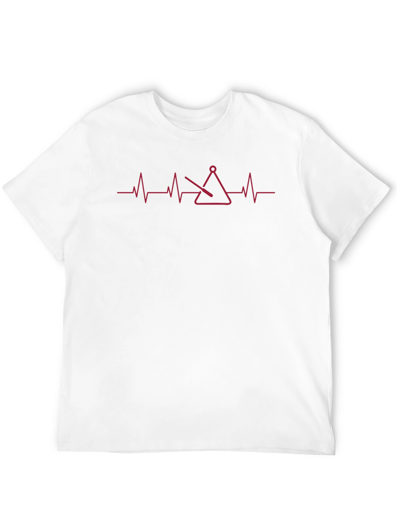 Triangle Heartbeat Black T-Shirt