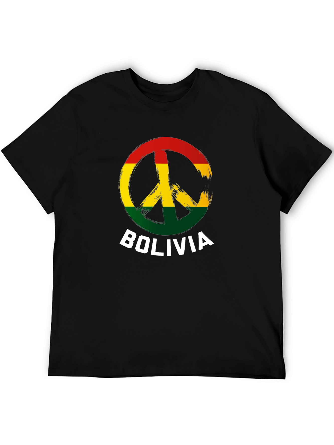 Bolivia Peace Sign Graphic T-Shirt