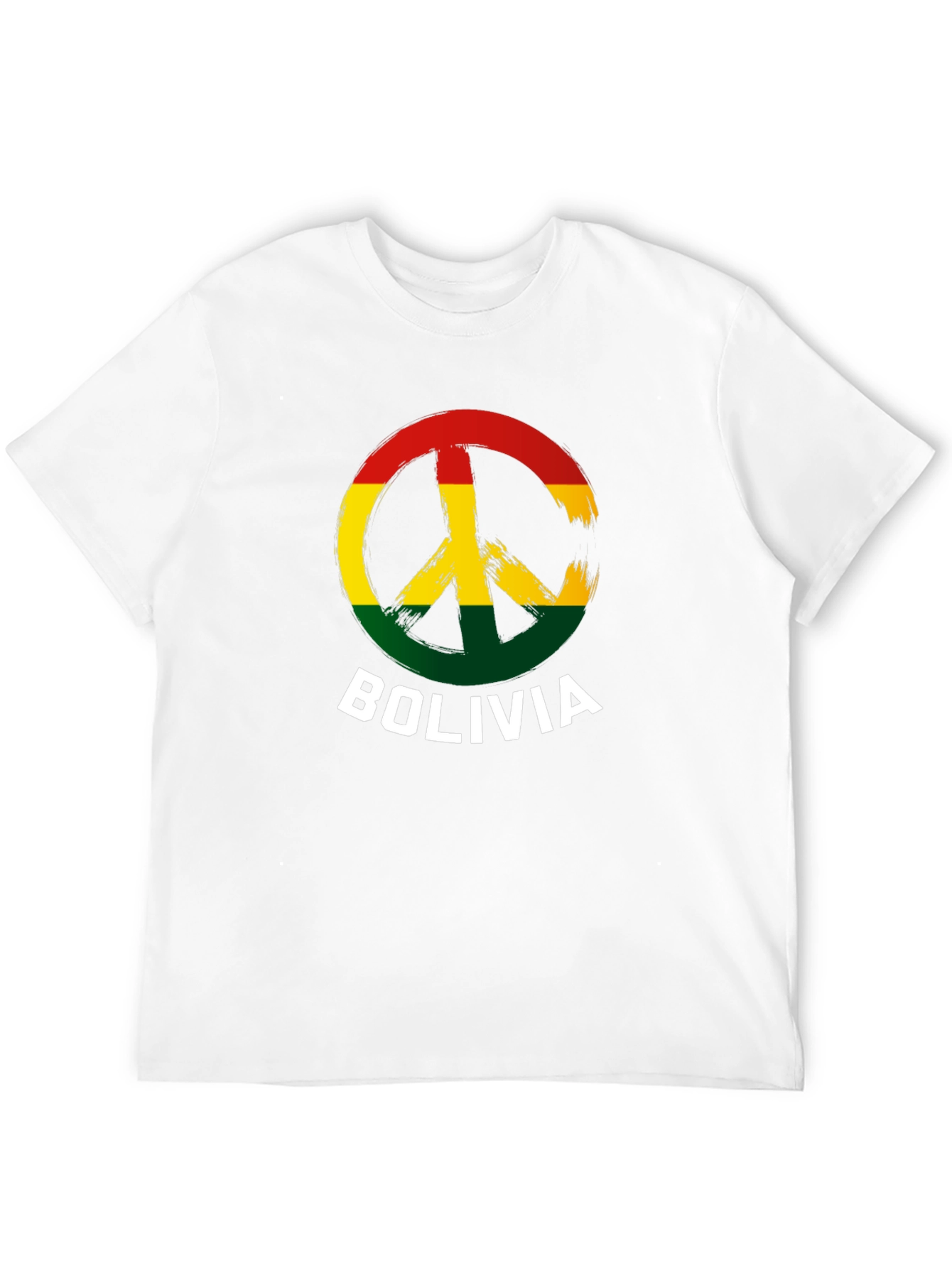 Bolivia Peace Sign Graphic T-Shirt
