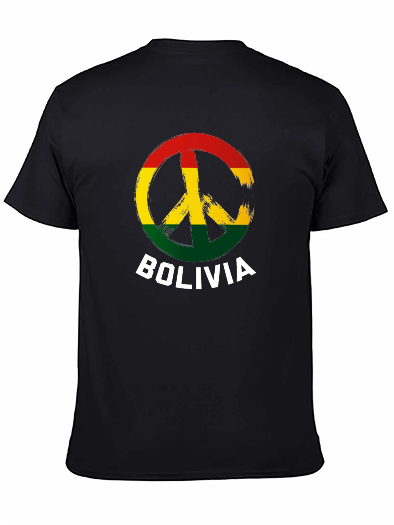 Bolivia Peace Sign Graphic T-Shirt