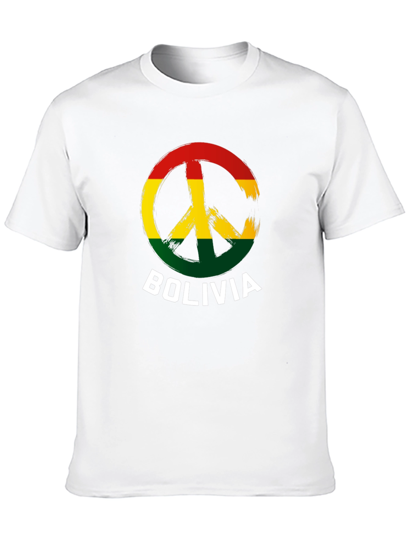Bolivia Peace Sign Graphic T-Shirt