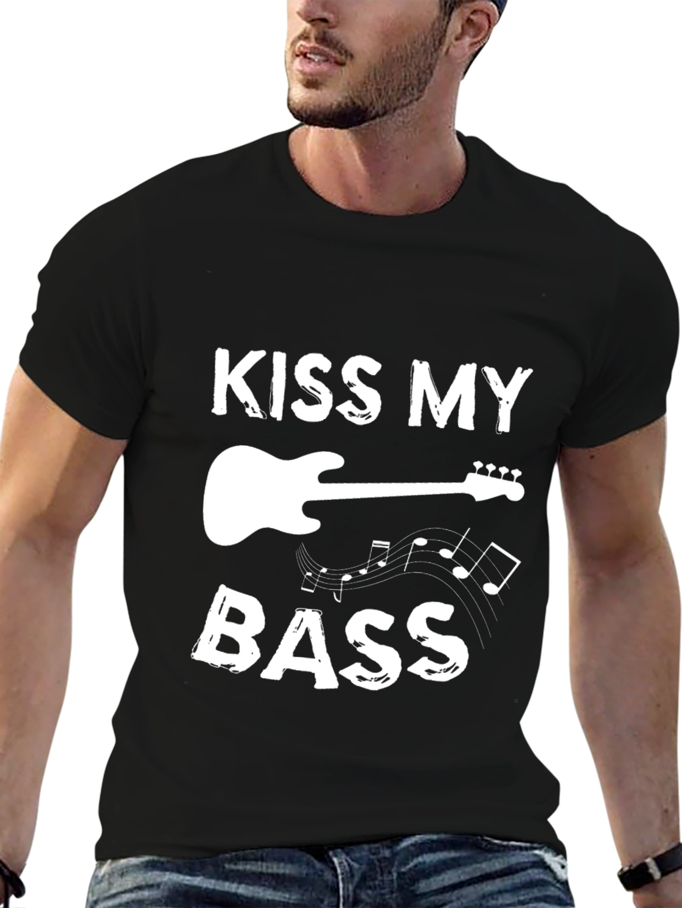 Kiss My Bass Guitar Musician T-Shirt