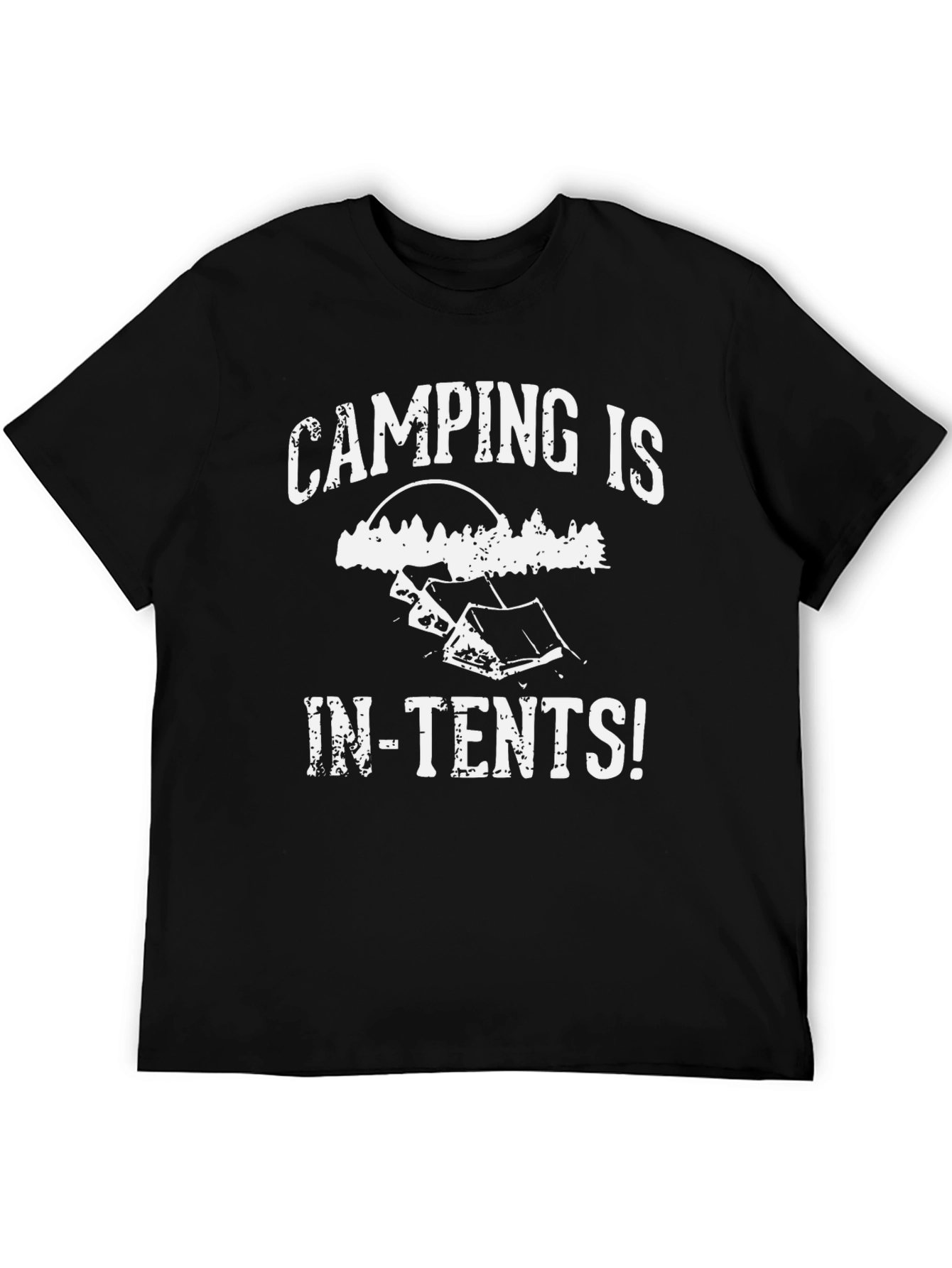 Camping Is In-Tents! Novelty Graphic Tee