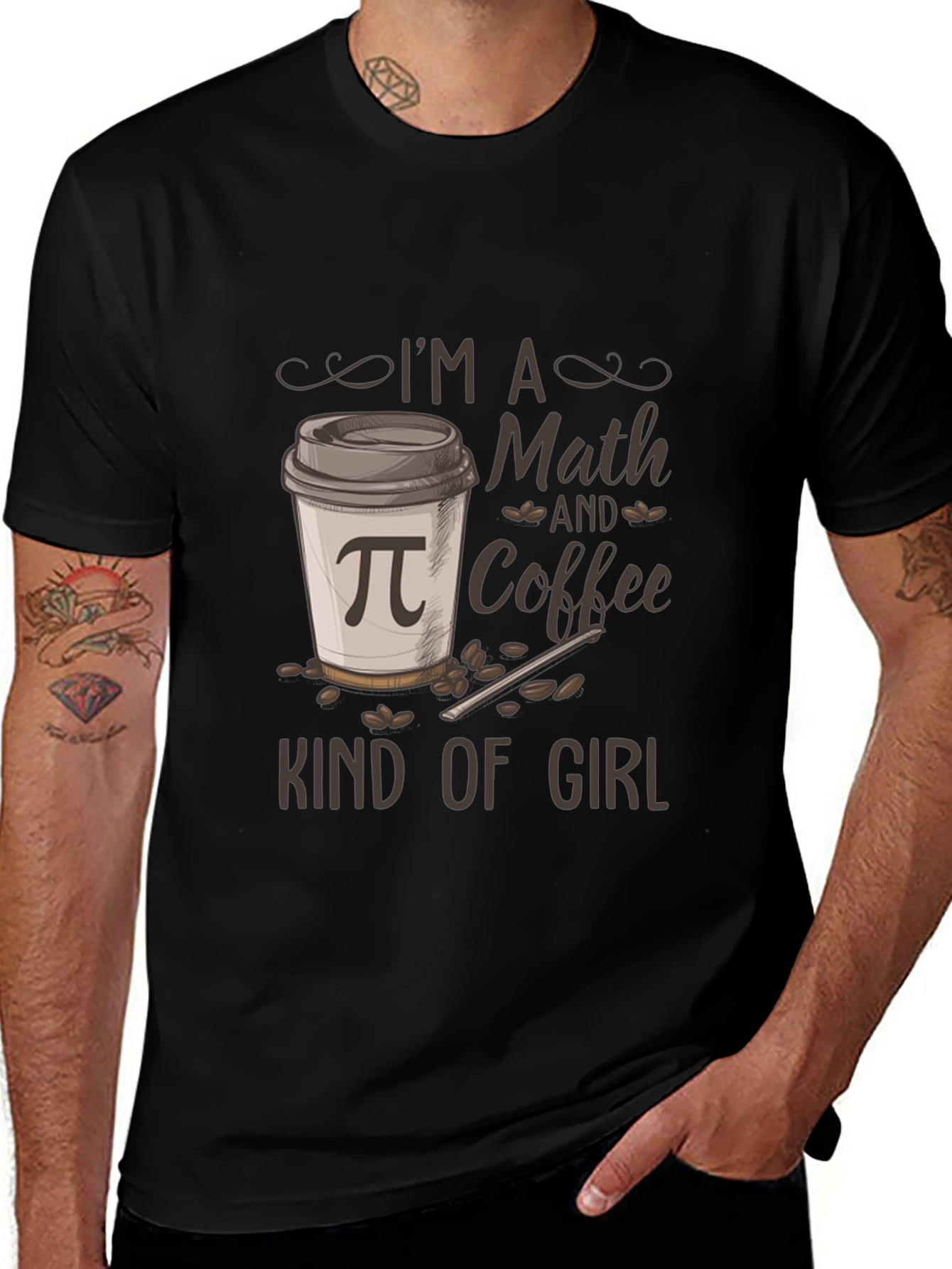 Math and Coffee Kind of Girl T-Shirt