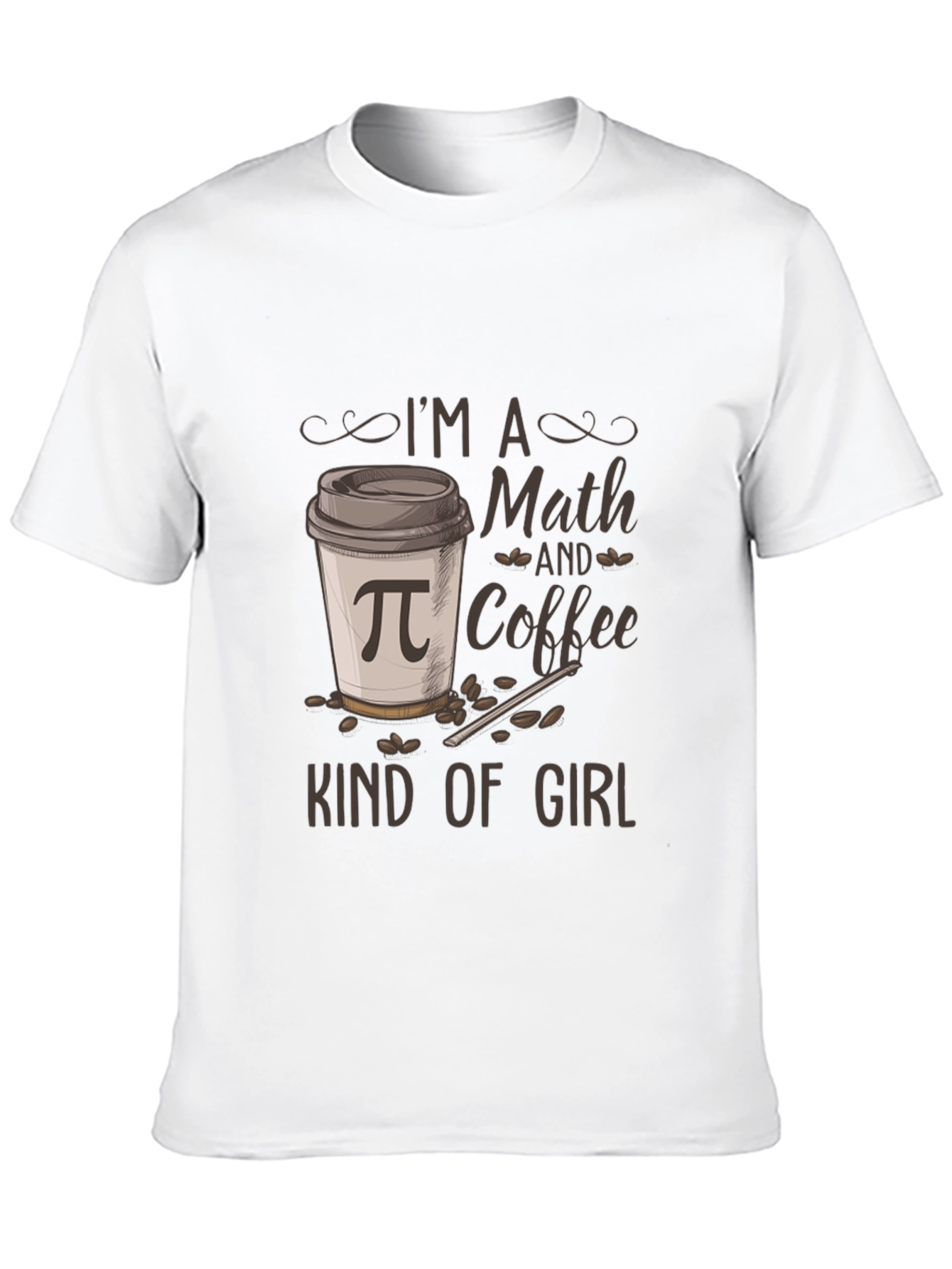 Math and Coffee Kind of Girl T-Shirt