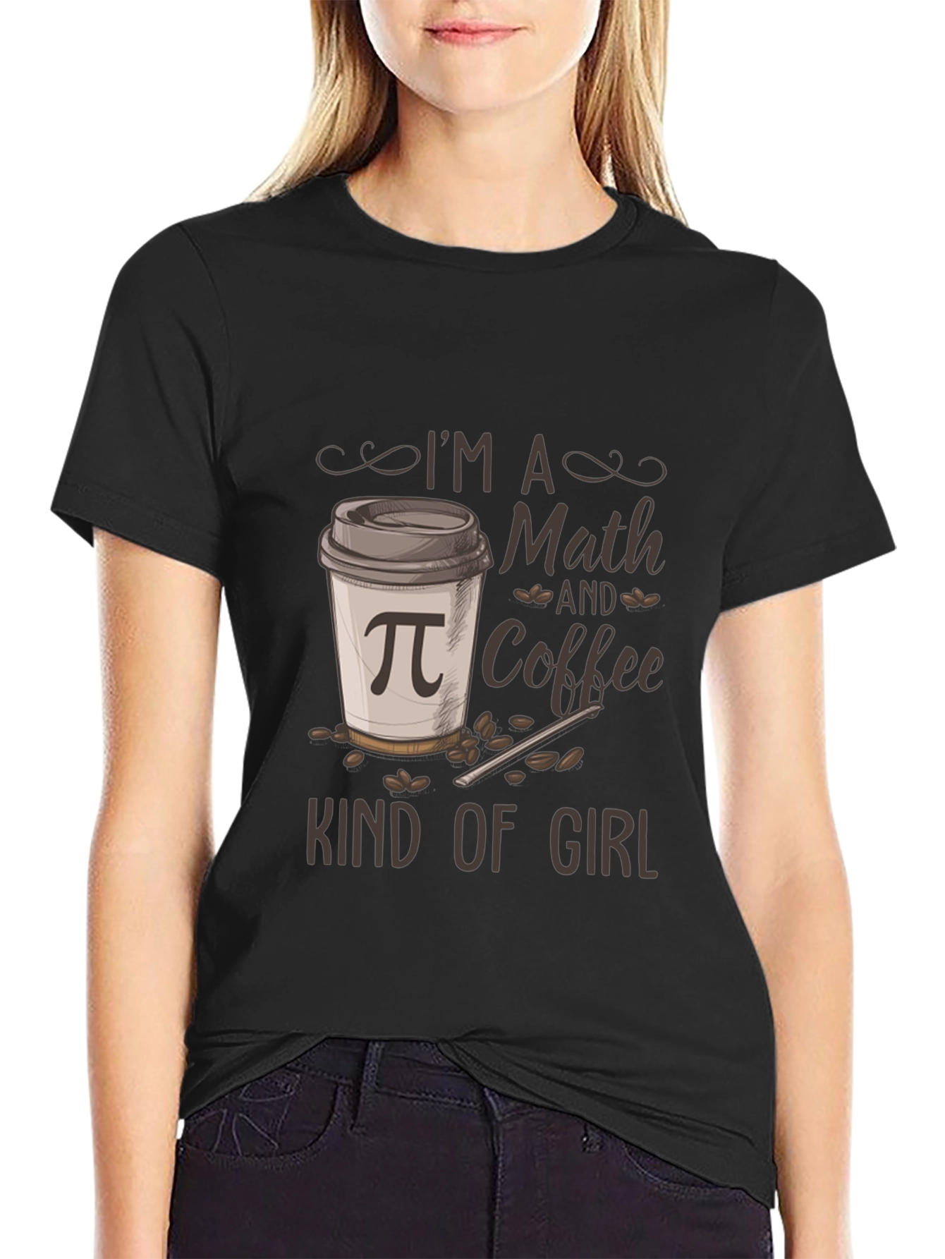 Math and Coffee Kind of Girl T-Shirt