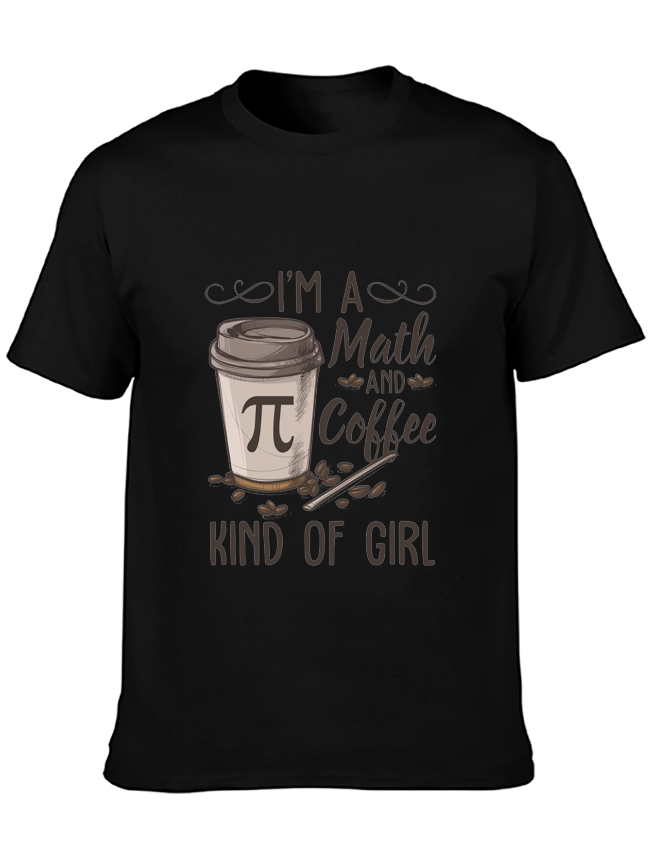 Math and Coffee Kind of Girl T-Shirt