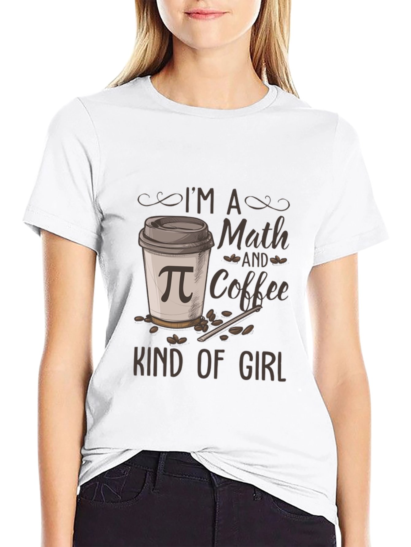Math and Coffee Kind of Girl T-Shirt