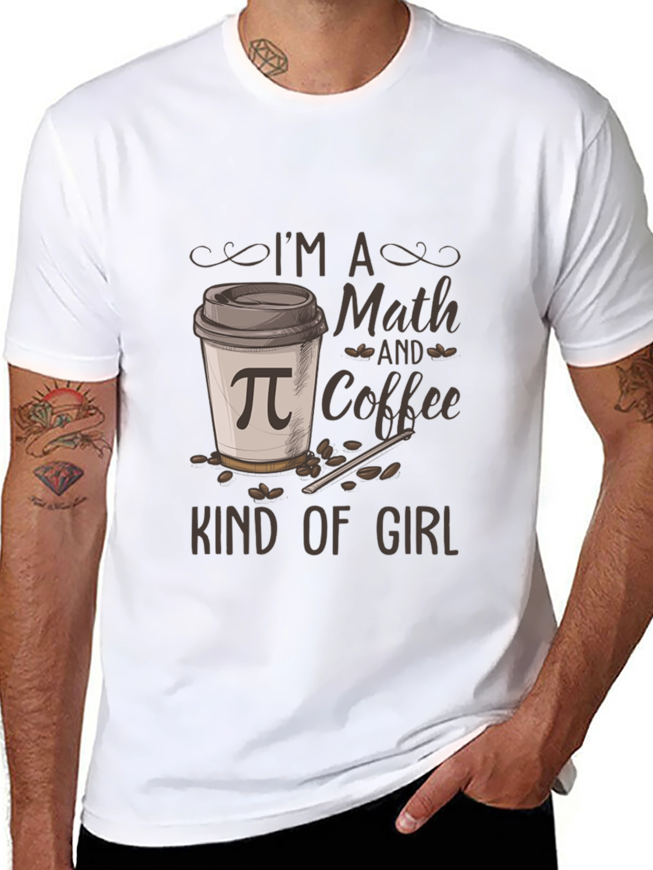 Math and Coffee Kind of Girl T-Shirt