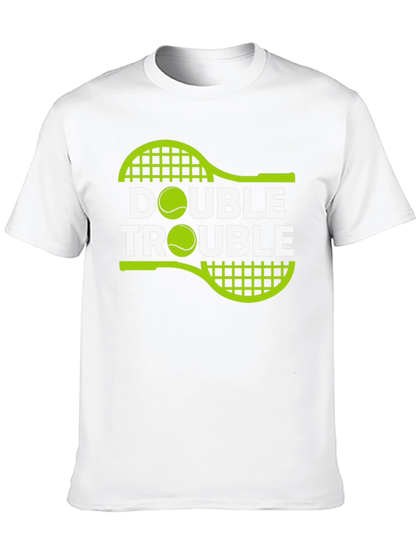 Double Trouble Tennis Graphic T-Shirt