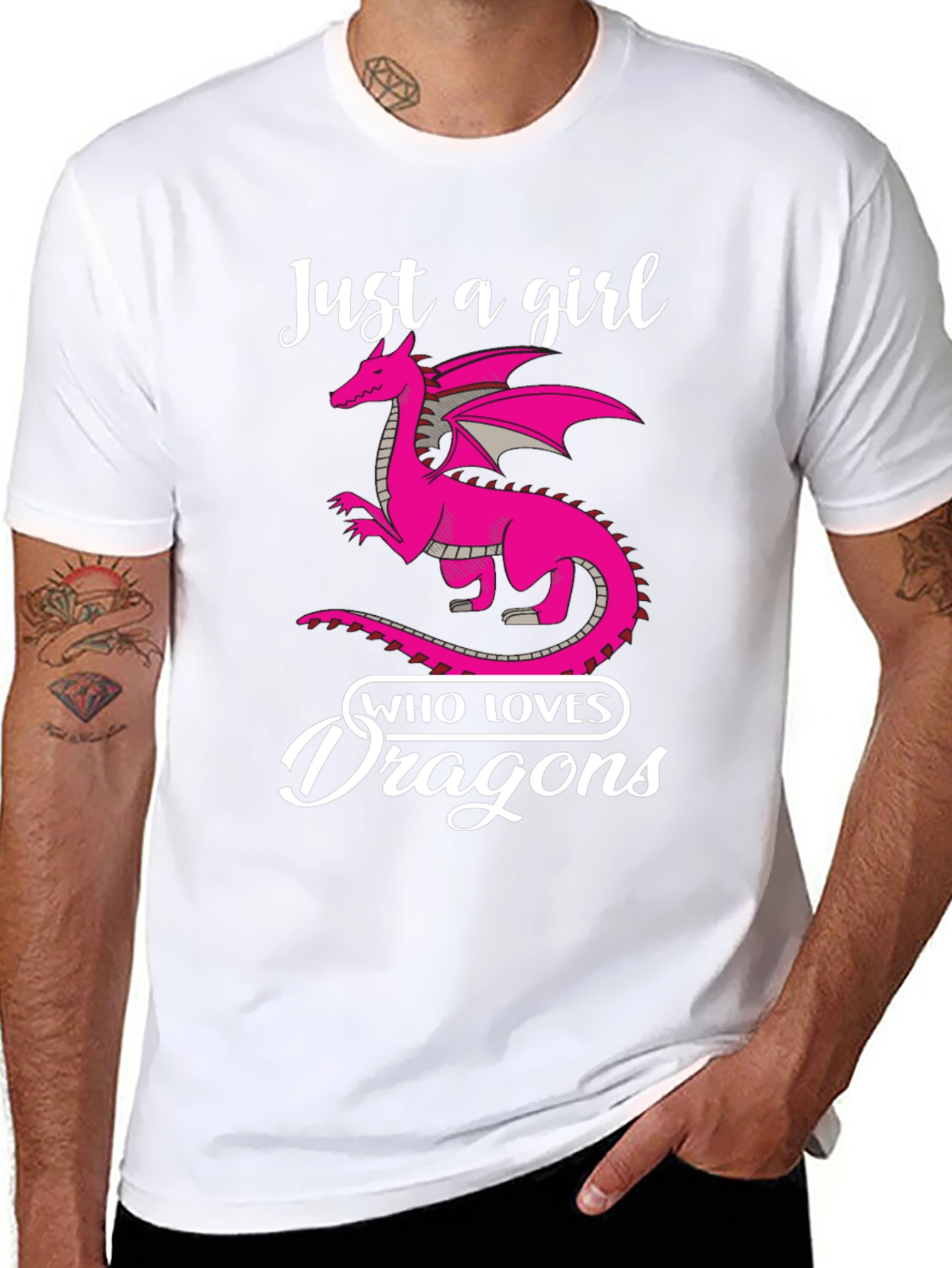 Just a Girl Who Loves Dragons T-Shirt