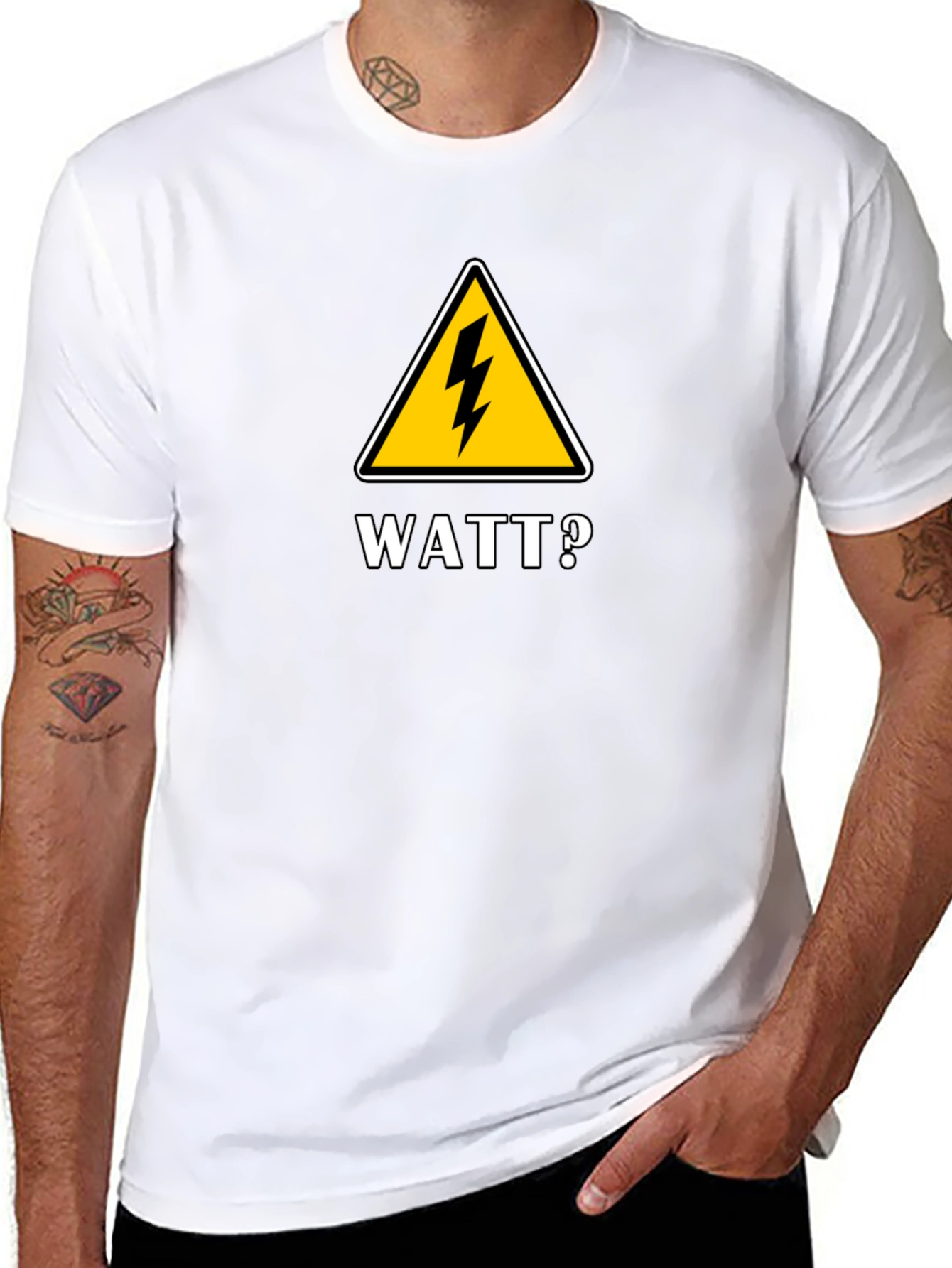 Watt? Funny Electrician T-Shirt