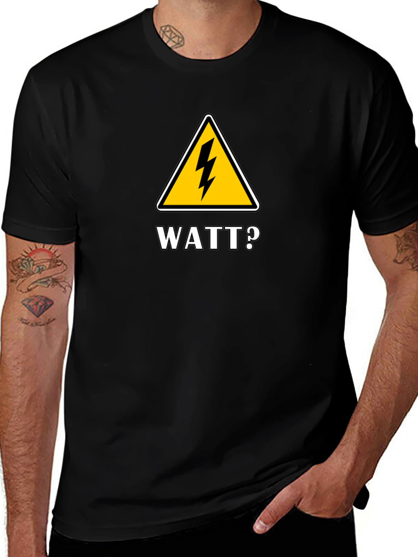 Watt? Funny Electrician T-Shirt