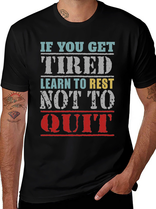 Inspirational Graphic T-Shirt: Learn to Rest