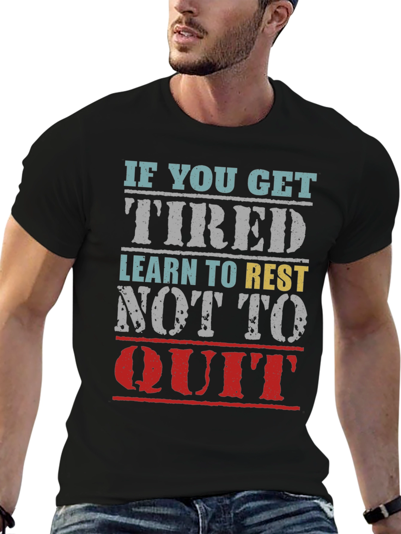 Inspirational Graphic T-Shirt: Learn to Rest