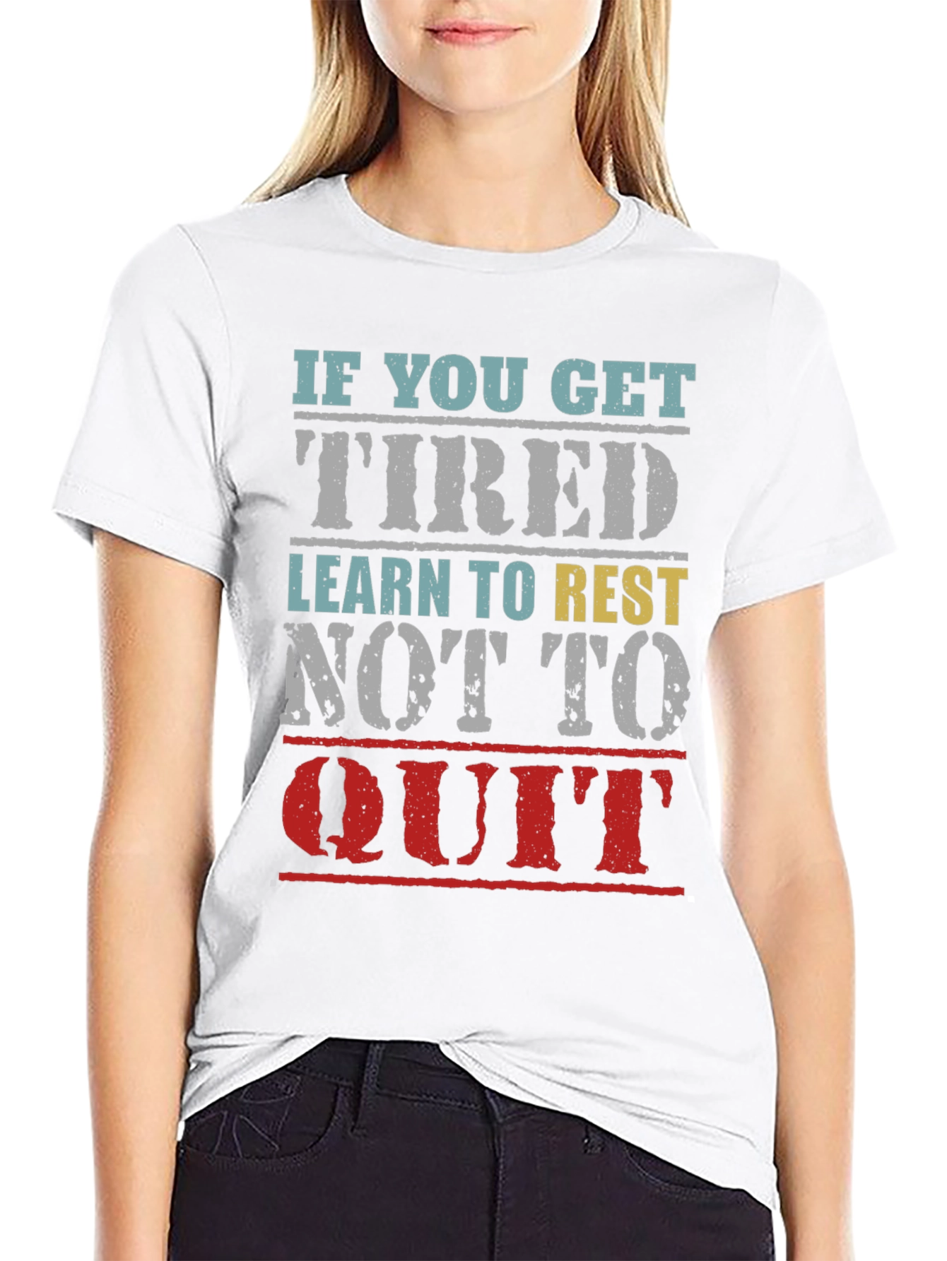 Inspirational Graphic T-Shirt: Learn to Rest
