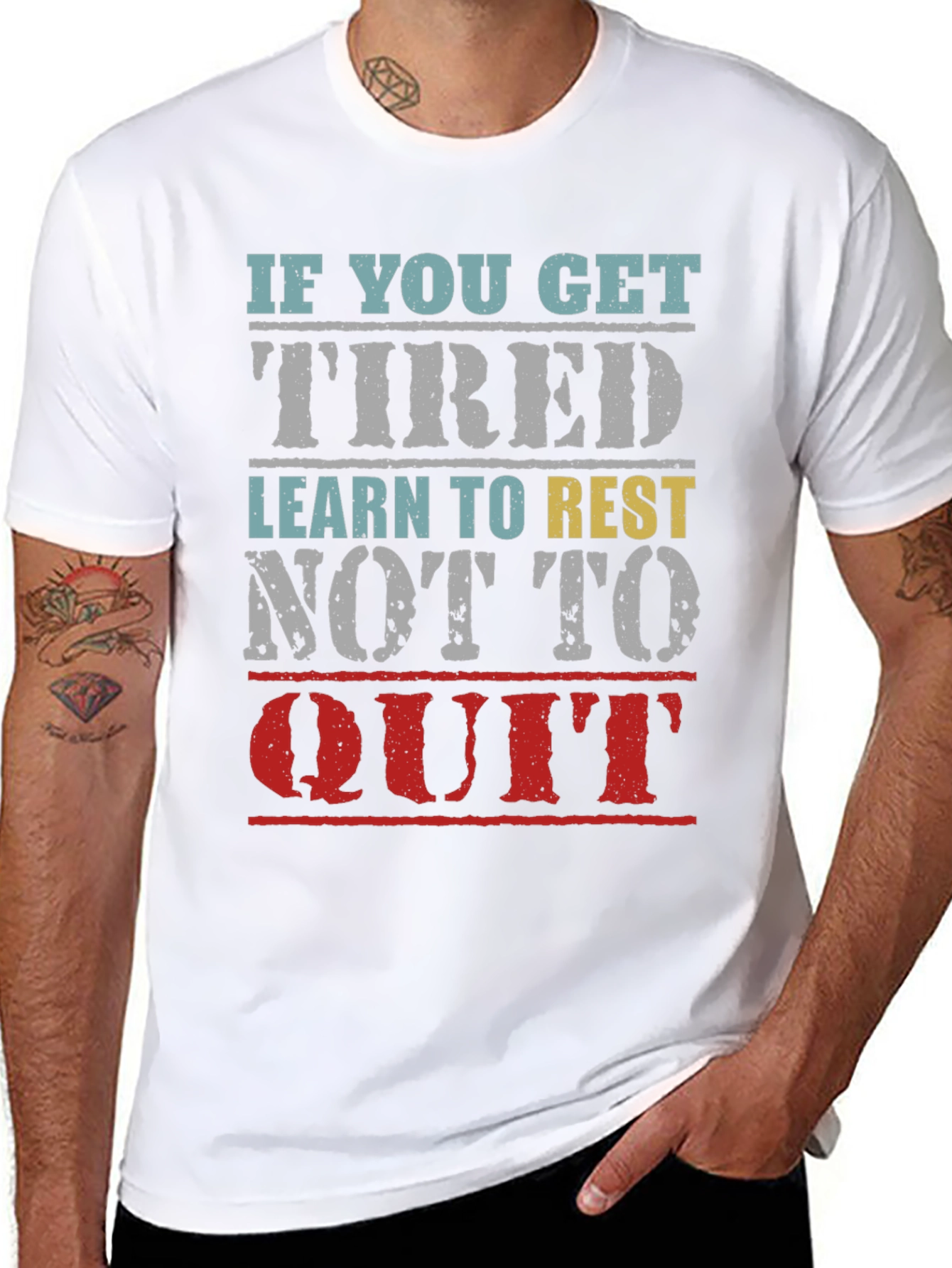 Inspirational Graphic T-Shirt: Learn to Rest