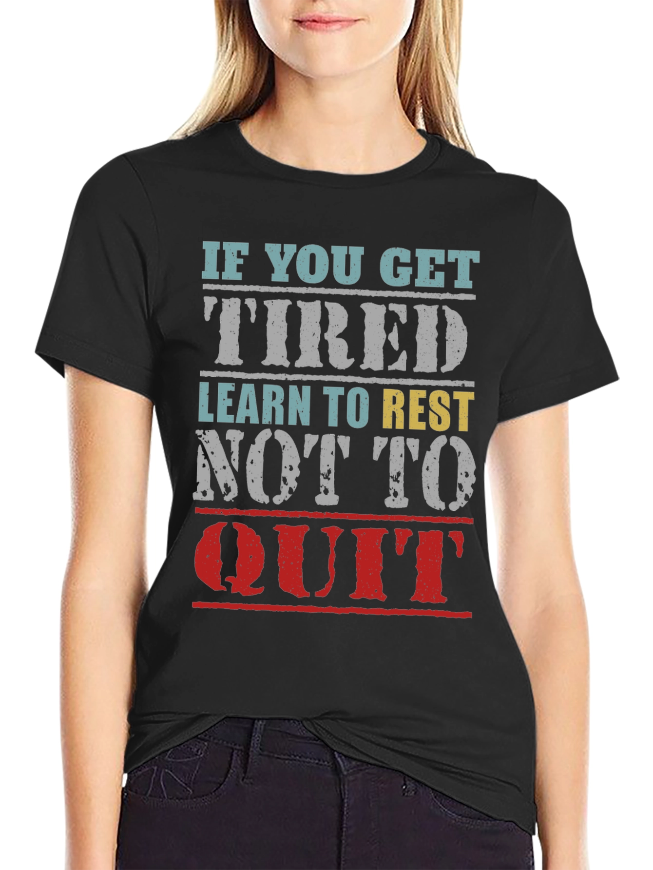 Inspirational Graphic T-Shirt: Learn to Rest
