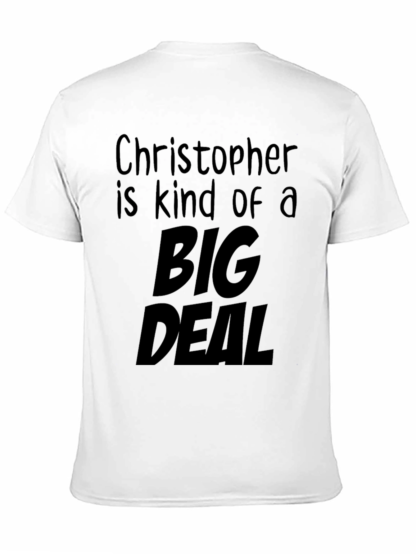 Funny Big Deal Black Graphic T-Shirt