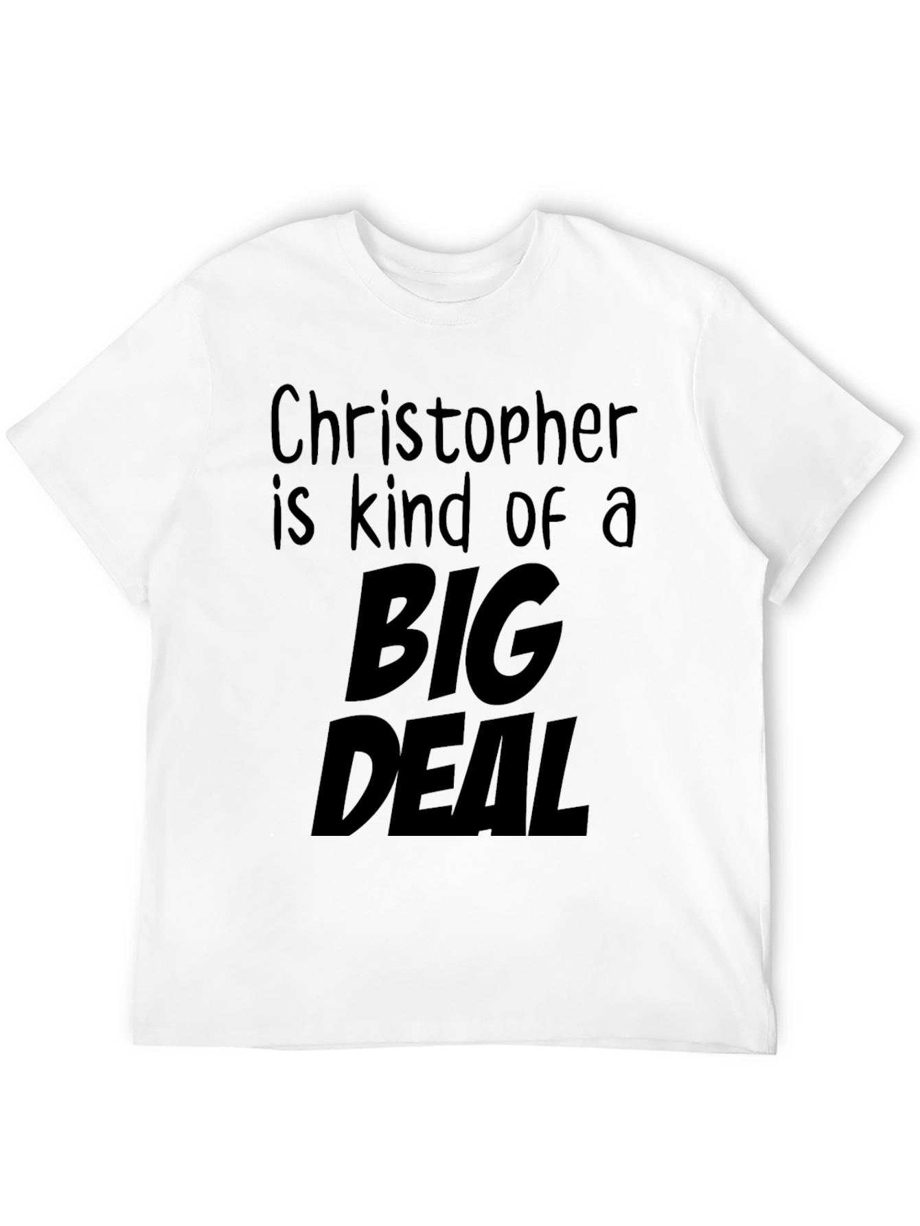 Funny Big Deal Black Graphic T-Shirt
