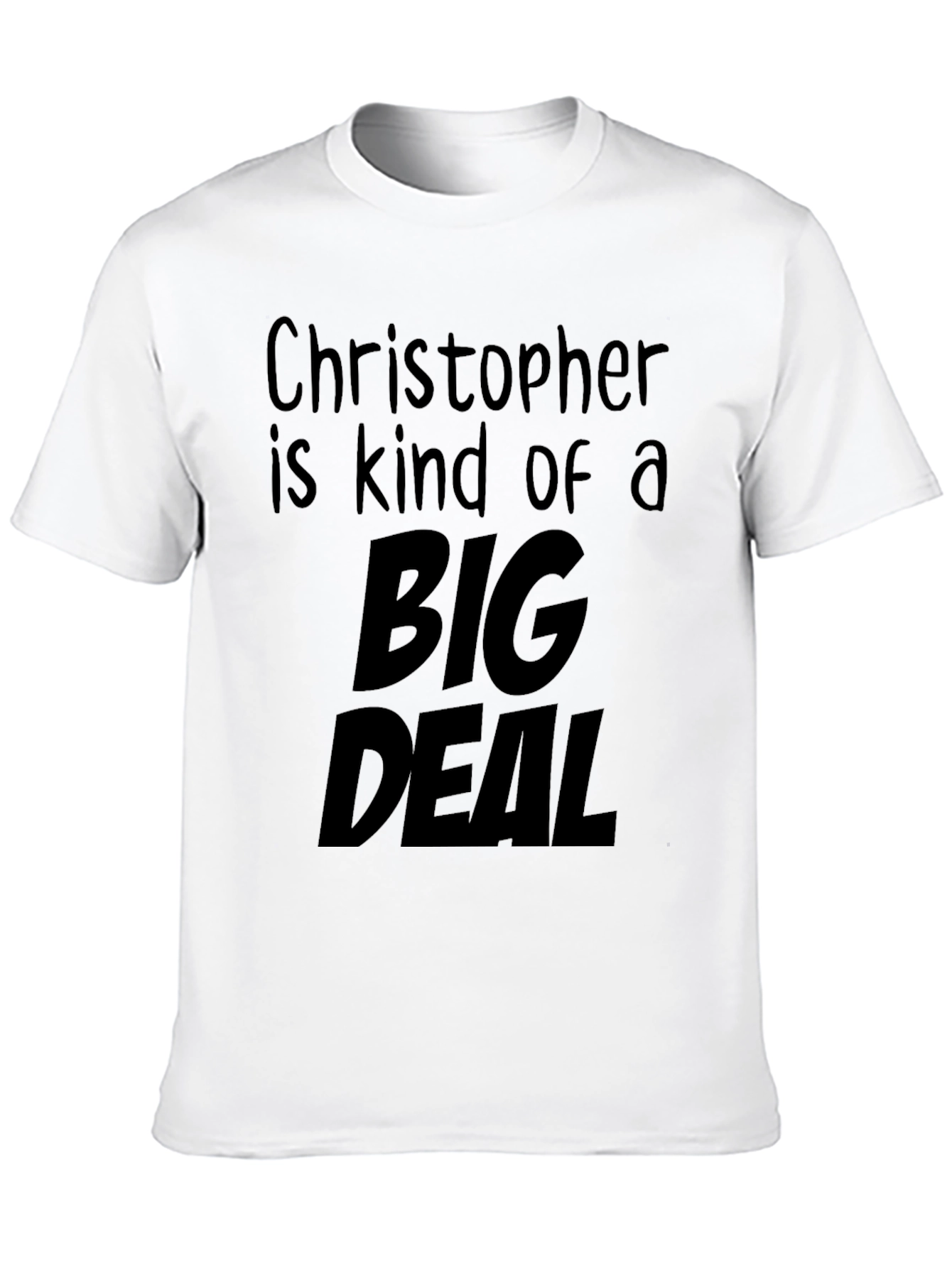 Funny Big Deal Black Graphic T-Shirt