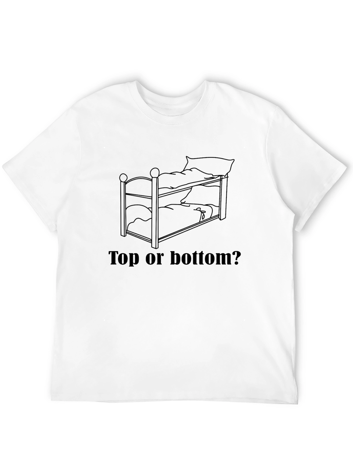 Top or Bottom? Bunk Bed Graphic Tee