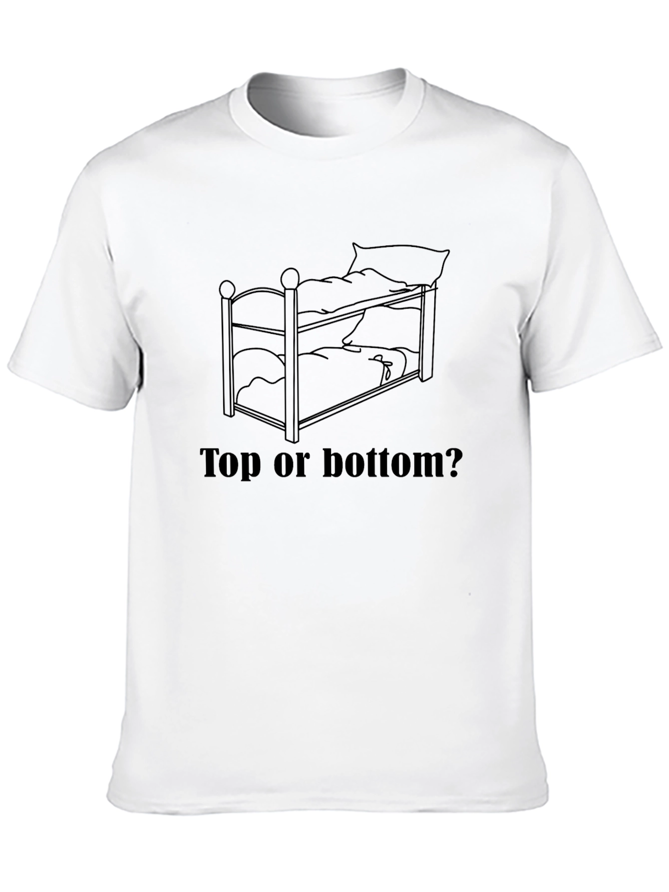 Top or Bottom? Bunk Bed Graphic Tee