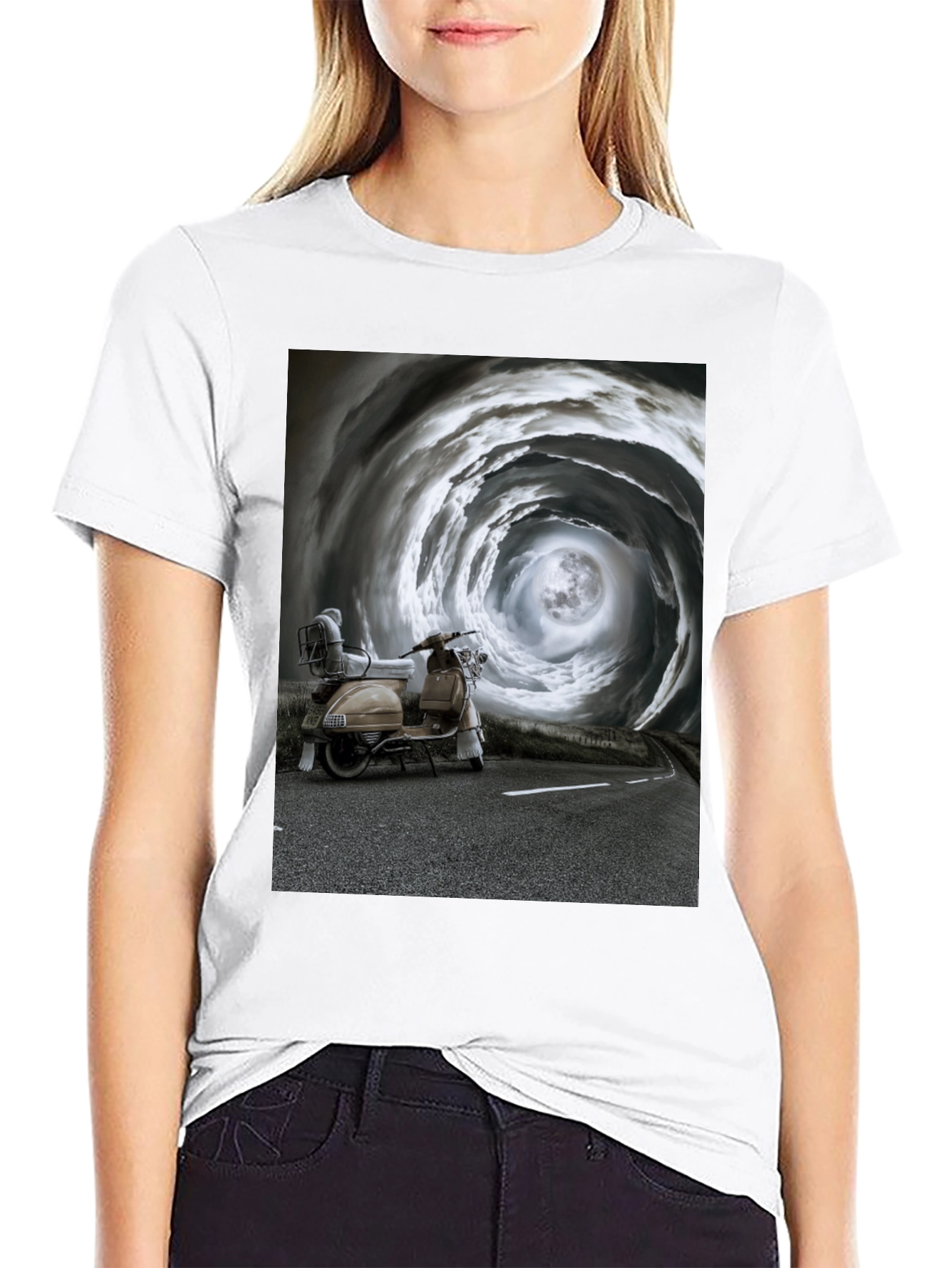 Moonlit Scooter Tee