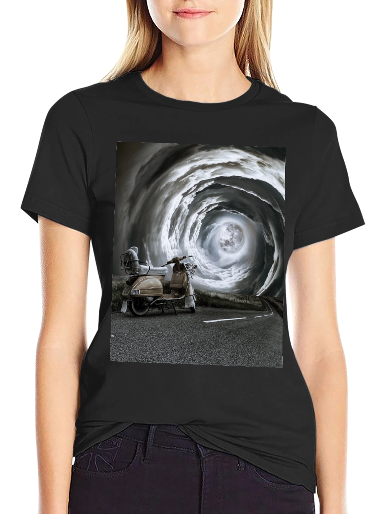 Moonlit Scooter Tee
