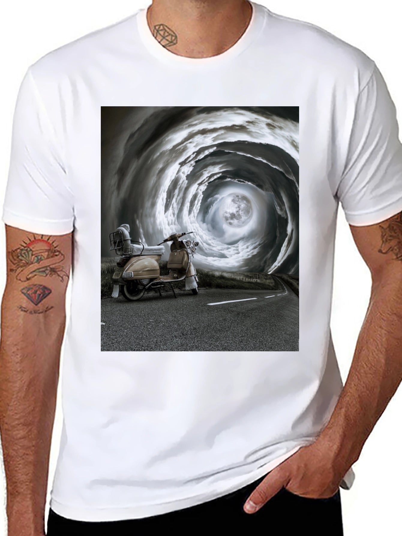 Moonlit Scooter Tee