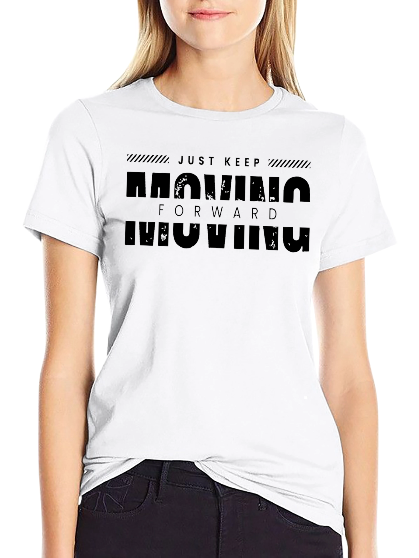Just Keep Moving Forward Mens T-Shirt