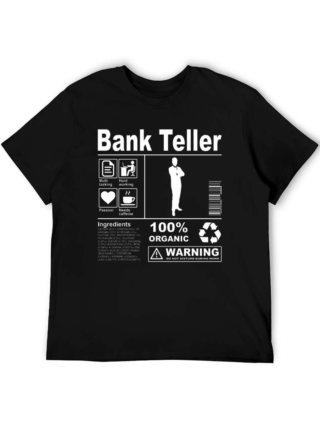 Bank Teller Organic Cotton Graphic Tee