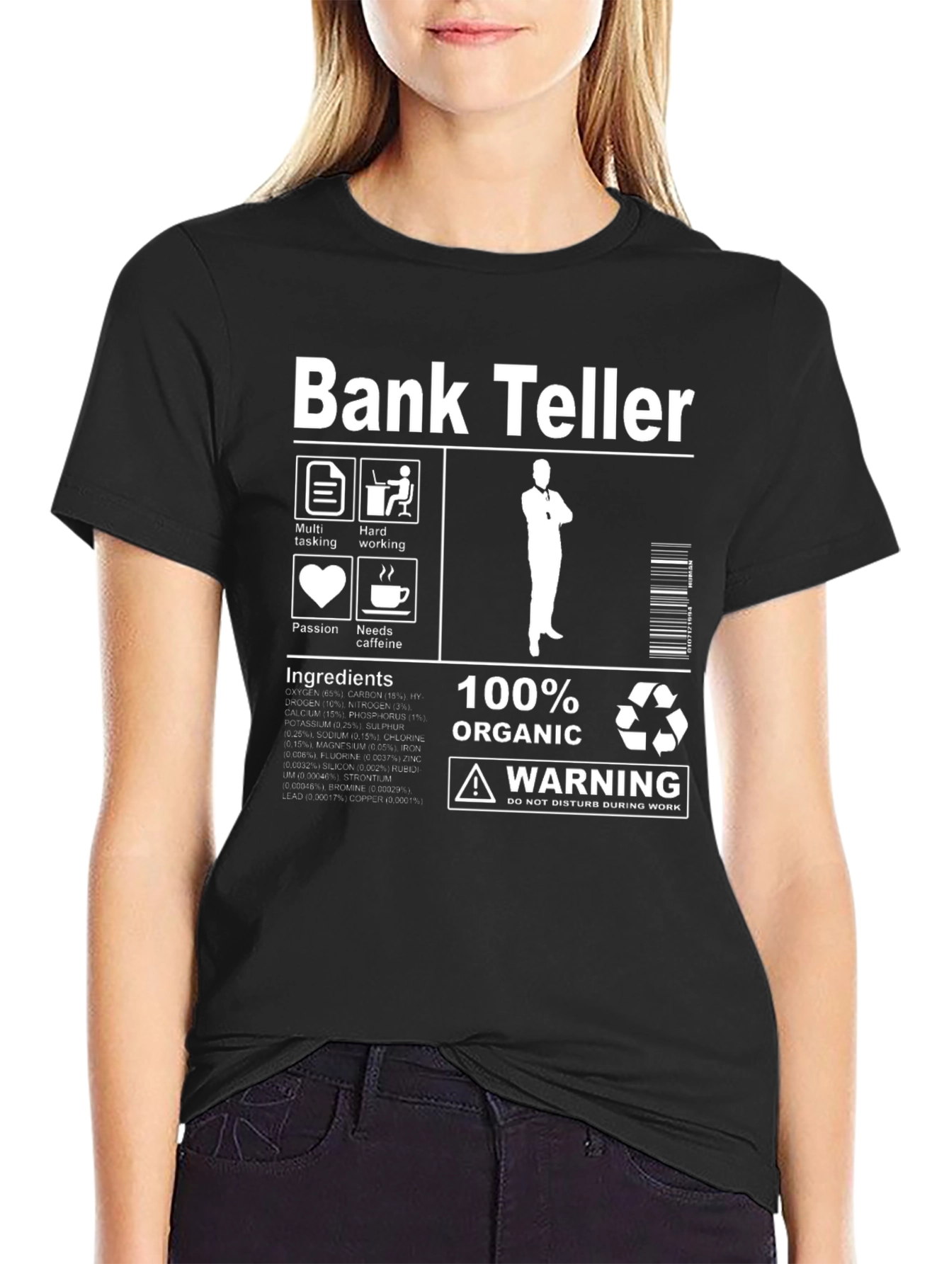 Bank Teller Organic Cotton Graphic Tee