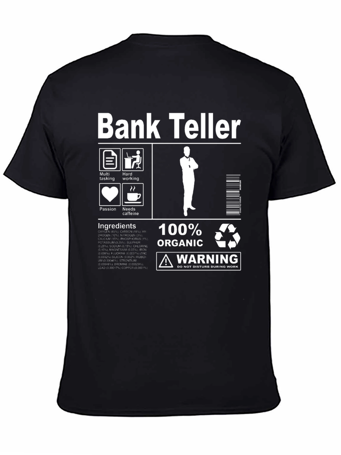 Bank Teller Organic Cotton Graphic Tee