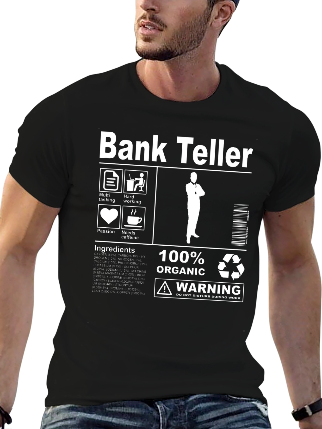 Bank Teller Organic Cotton Graphic Tee