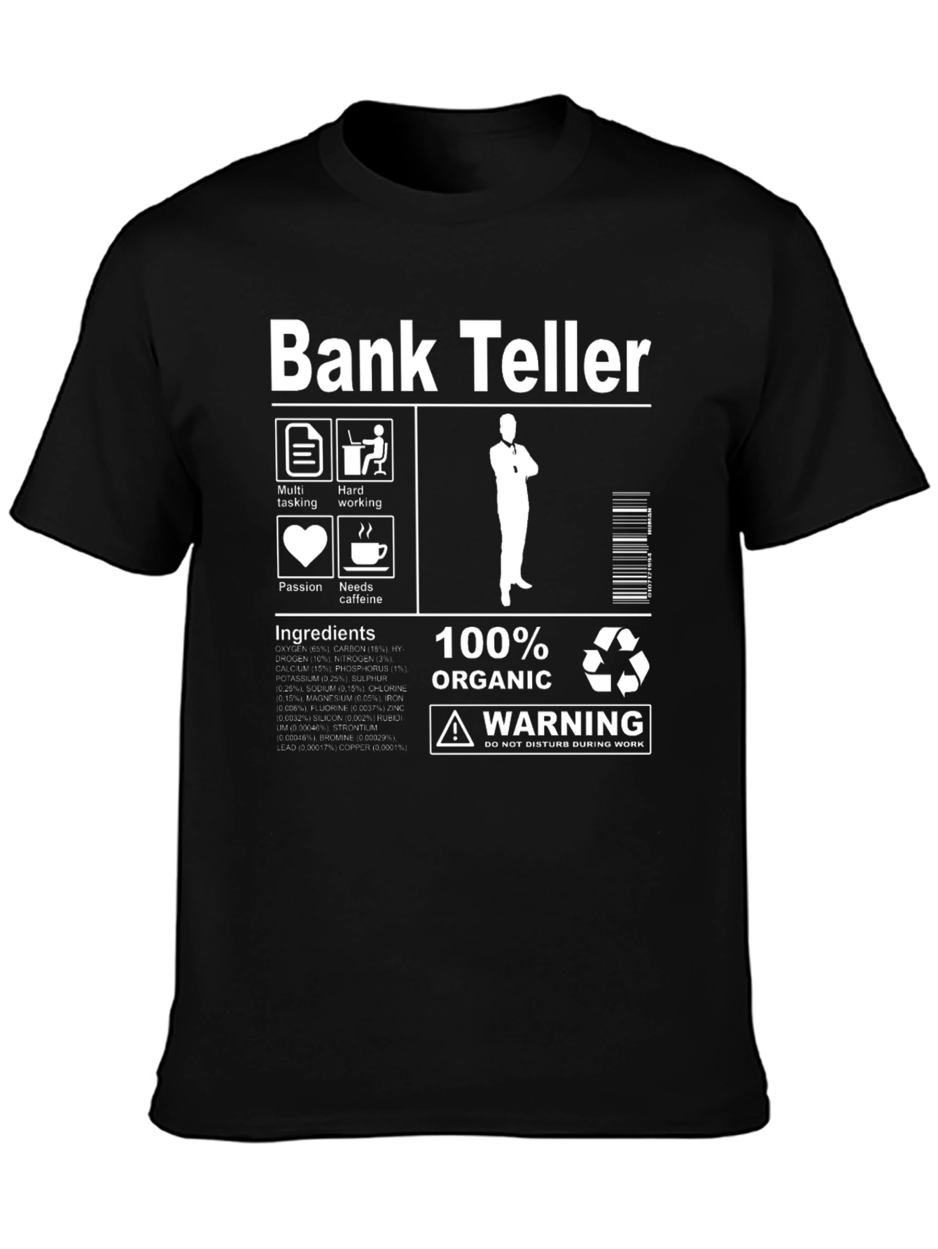 Bank Teller Organic Cotton Graphic Tee