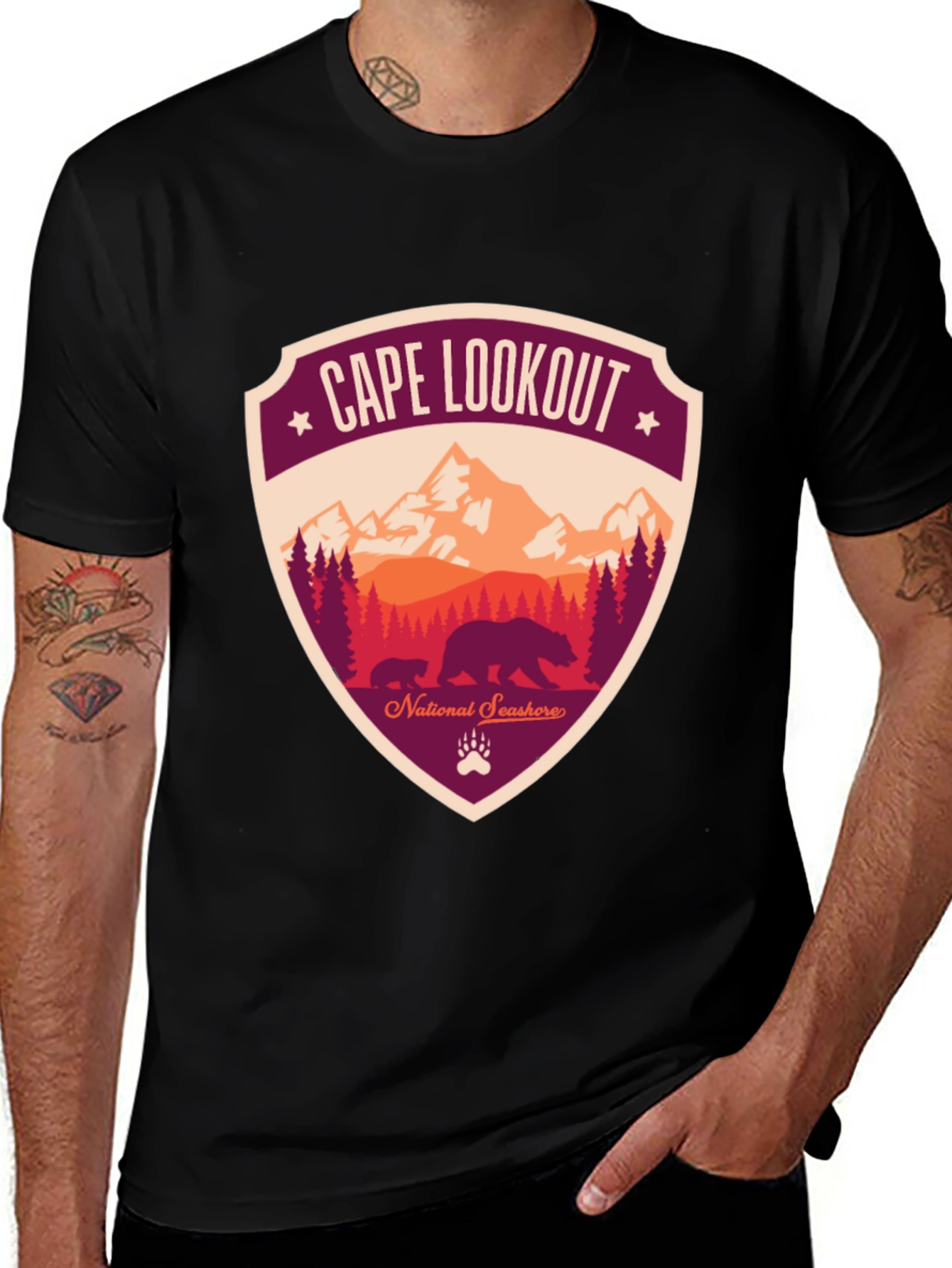 Cape Lookout National Seashore Bear T-Shirt