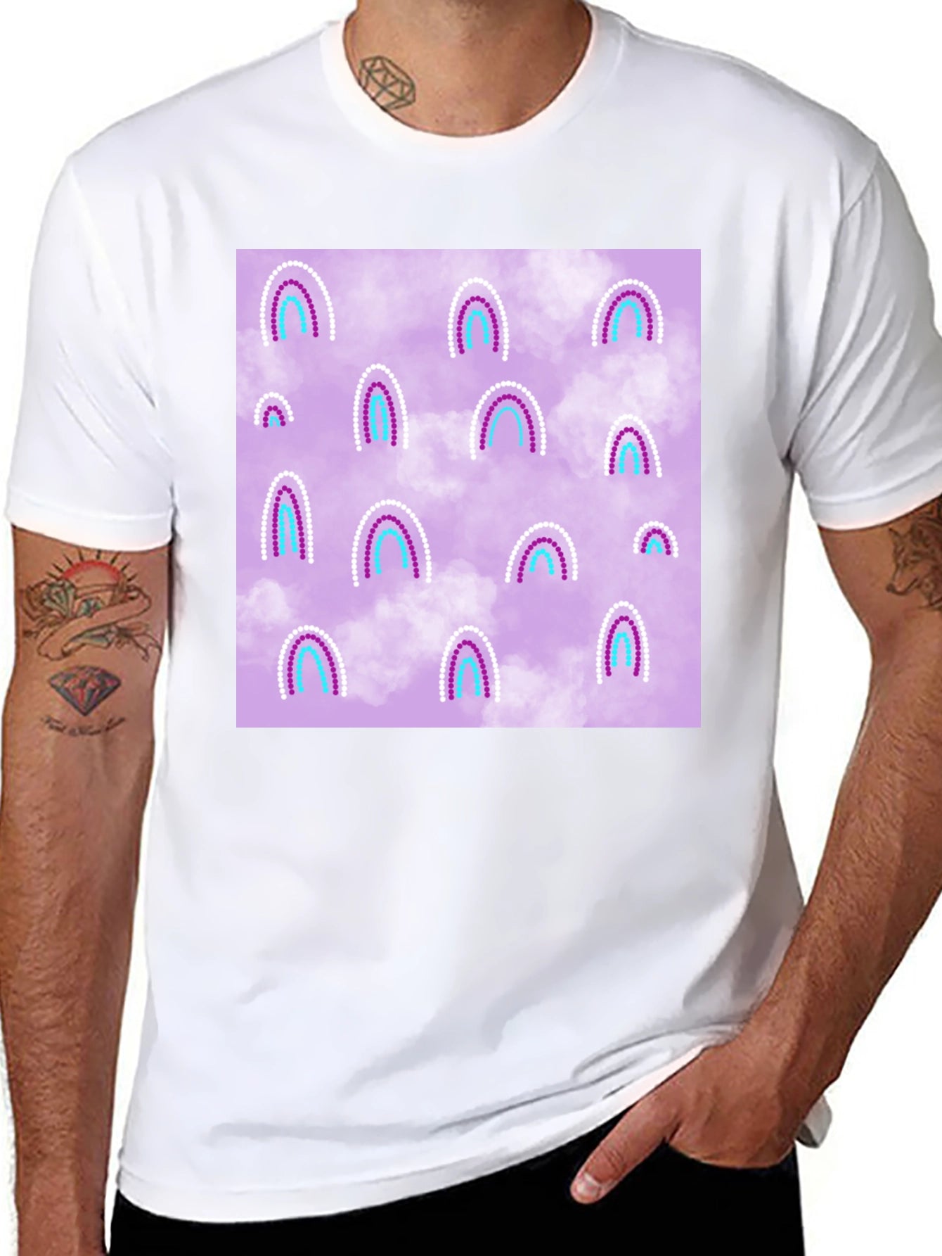 Retro Rainbow T-Shirt - Unique Design