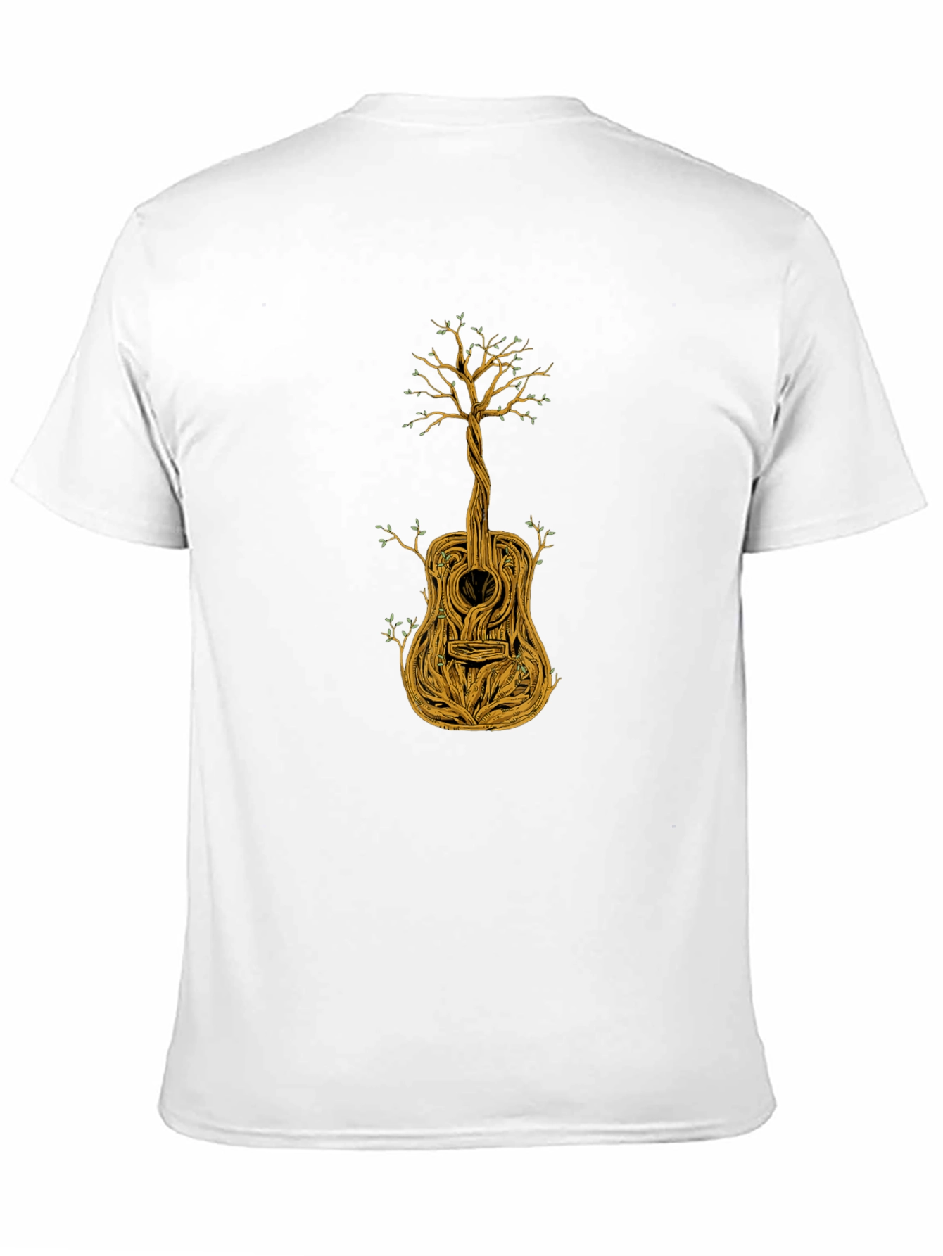 Guitar Tree Graphic Tee - Black Cotton Blend