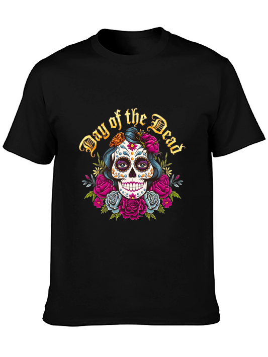 Day of the Dead Sugar Skull Graphic Tee